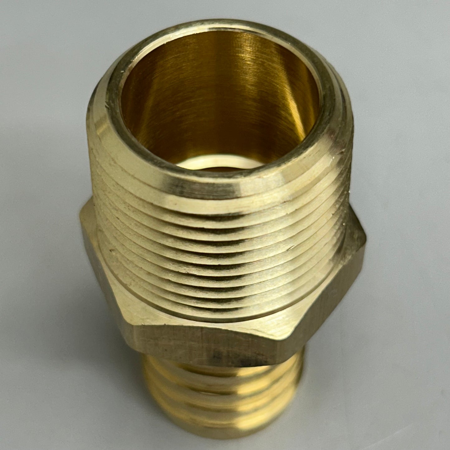 COILHOUSE PNEUMATICS (2 Pack) Barbed Hose Fitting Male Connector 1" Brass 125HBL-16-16