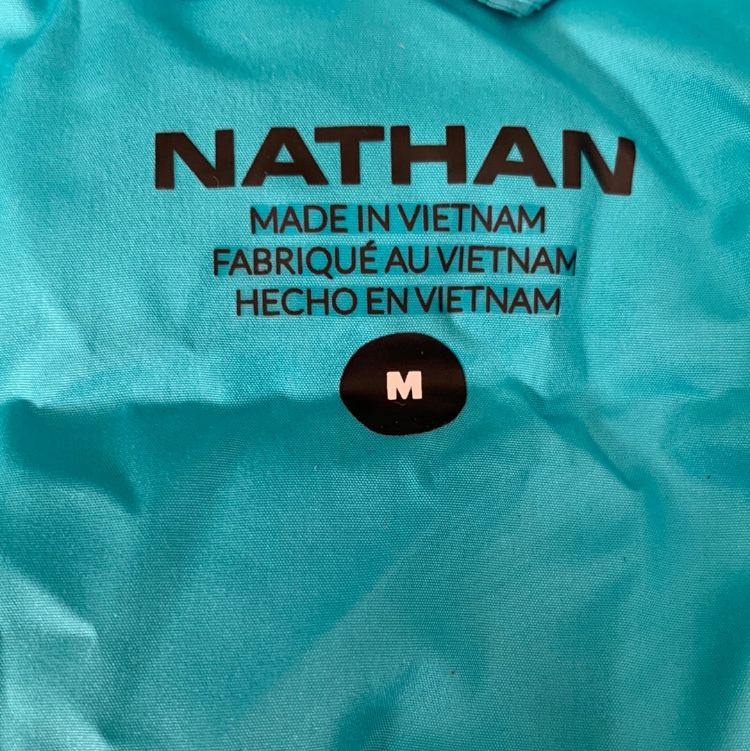 NATHAN Hooded Puffer Jacket Pertex Running Women's M Peacock Blue NS50580-60139-M (New)