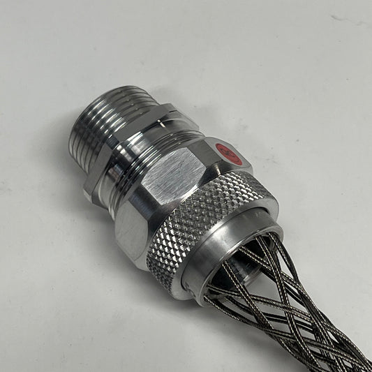 LEVITON Wire Mesh Safety Stain Relief Grip Ss 0.63" to 0.75" Cable L7713-100