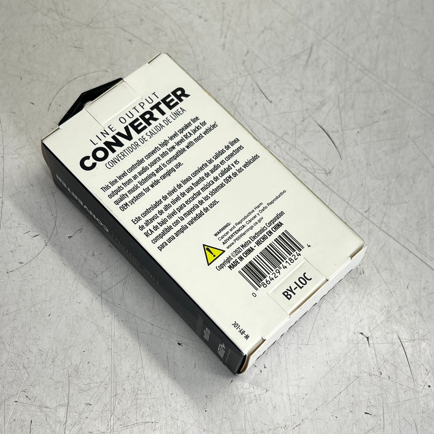 METRA Line Output Converter Wire To Rca 2 Channel  Wide Range Black BY-LOC