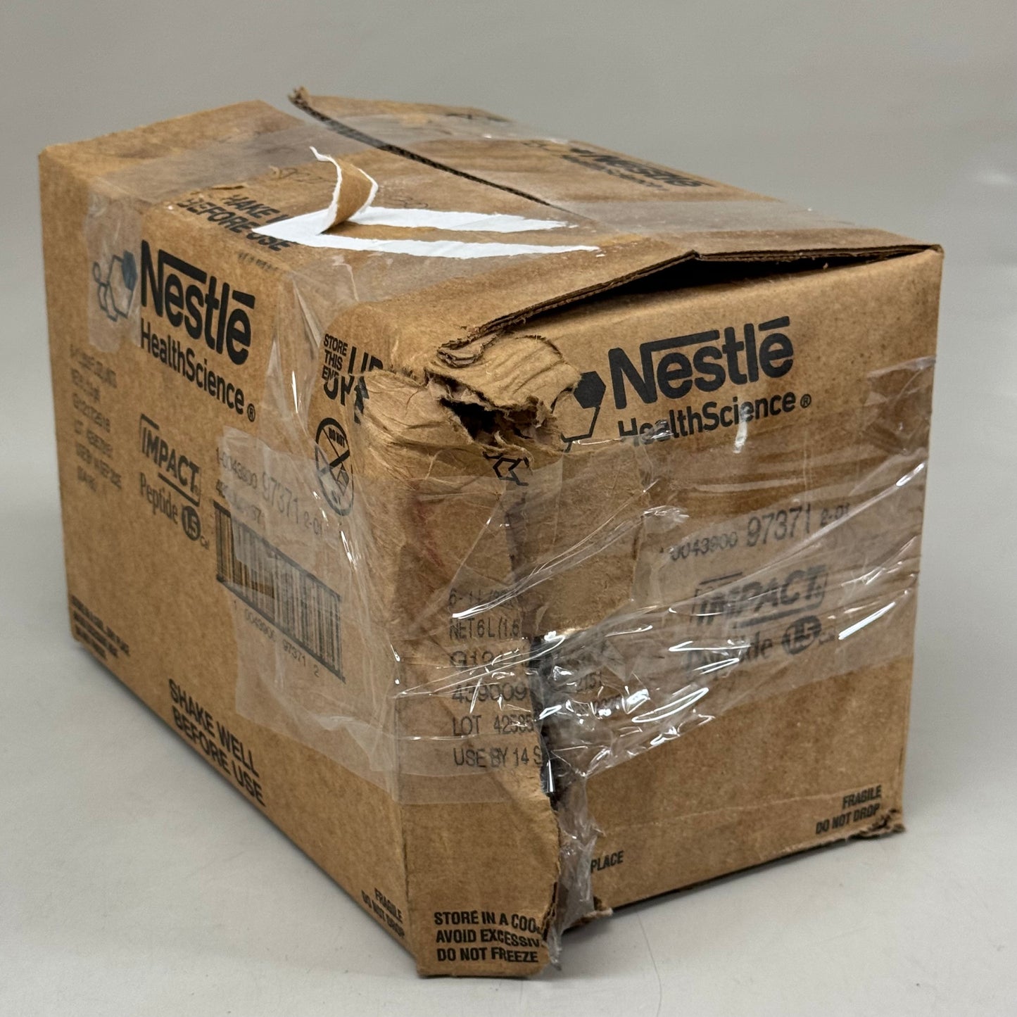 NESTLE (6 PACK) Impact Peptide 1.5 Tube Feeding Formula Unflavored 1.1qt BB 9/25