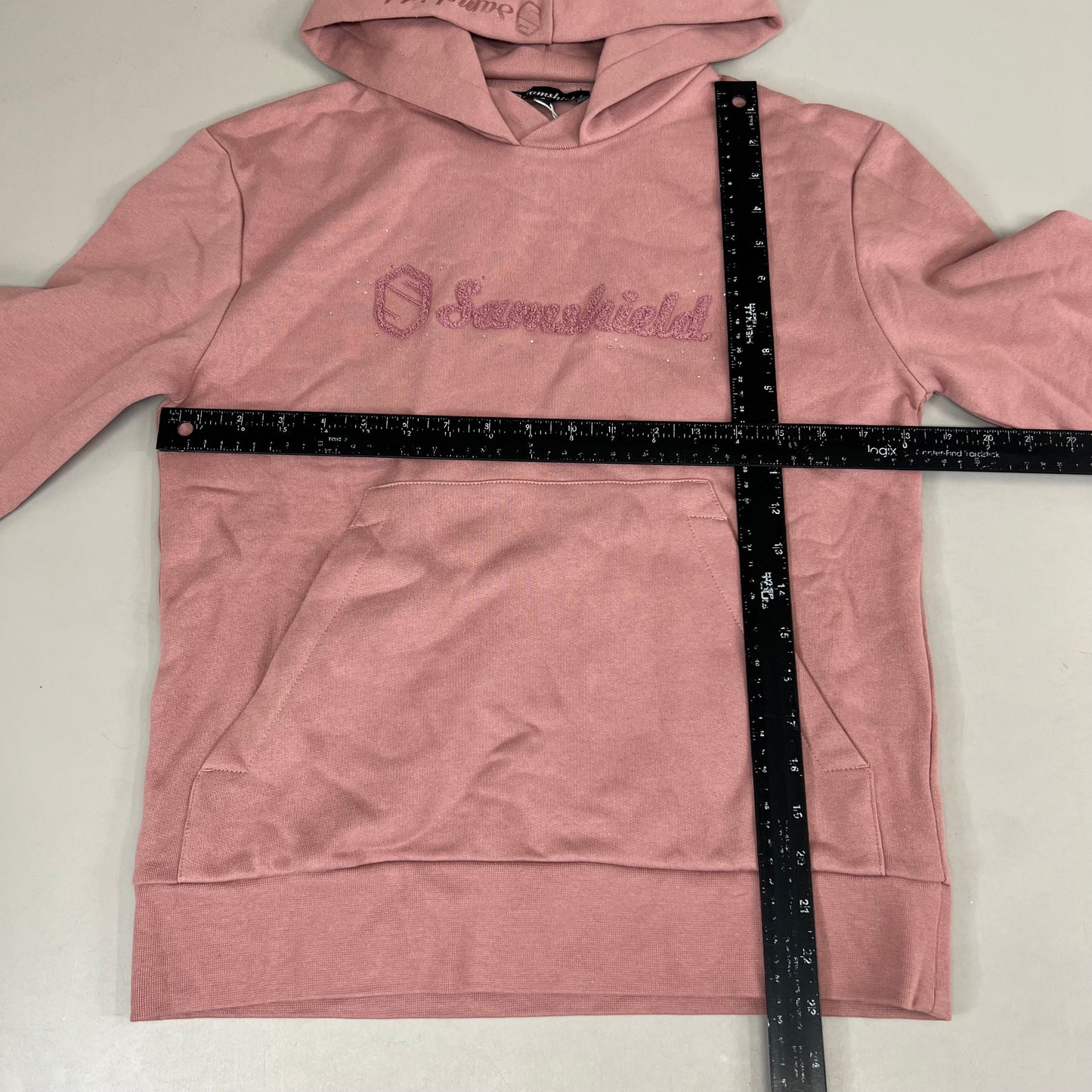 SAMSHIELD Camilla Equestrian Hooded Women's Sweatshirt Sz S Blush Pink