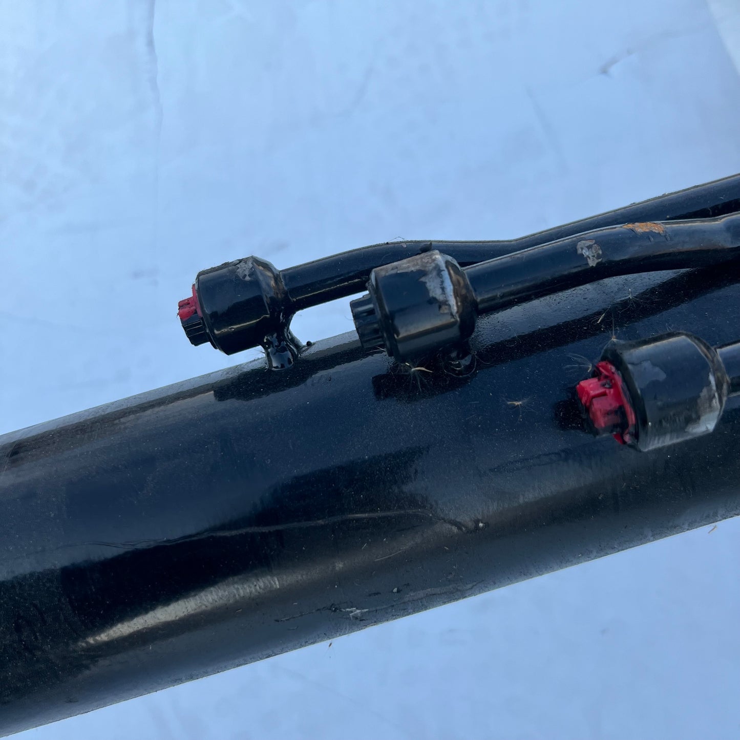 TIPTON Tilting Platform Hydraulic Cylinder Sz 131" L X 3" D Black Cosmetic Damage