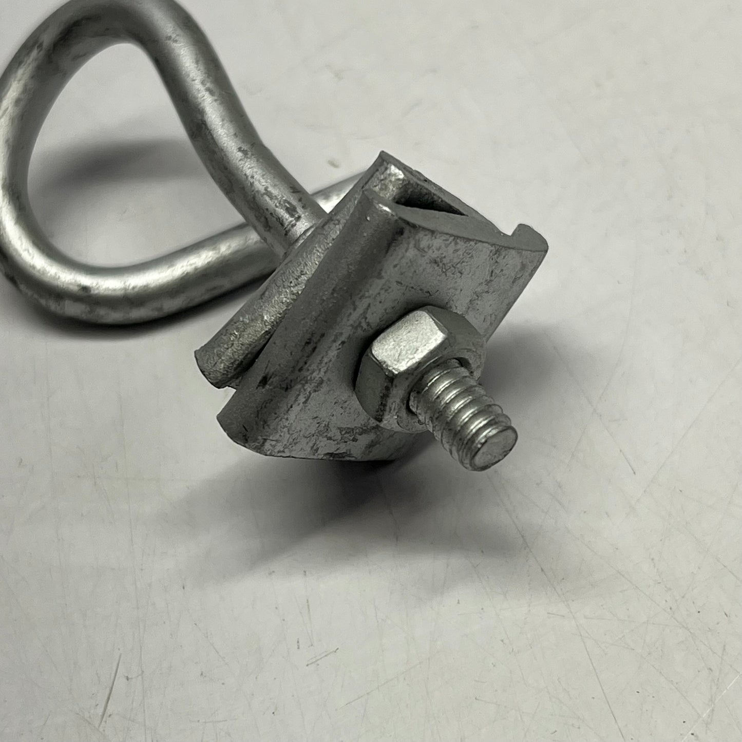 ALLIED BOLT (100 PACK) Q Span Clamp Grade 2 Steel 1/4" Dia Pig Tail Silver 4042