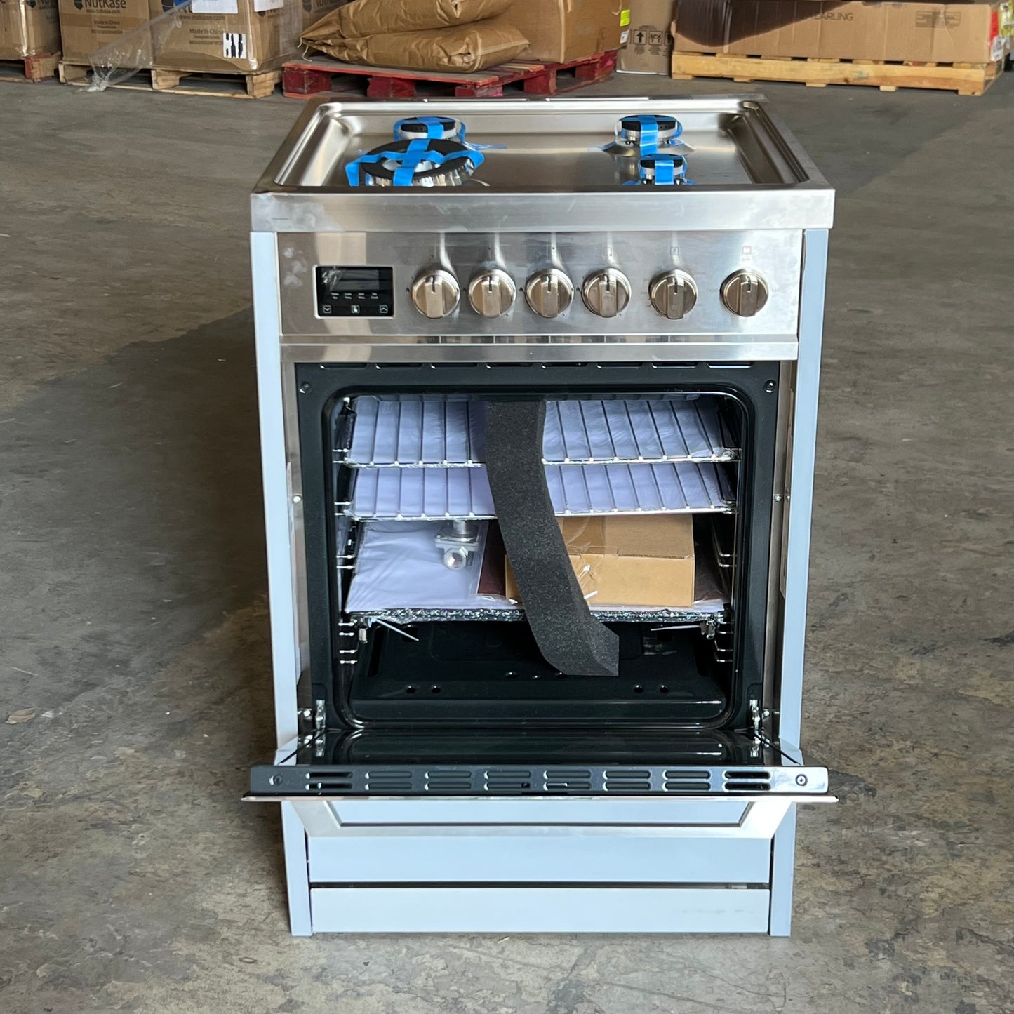 RANGAIRE 24" Gas Range Convection Oven Freestanding Stainless Steel RRG241TS