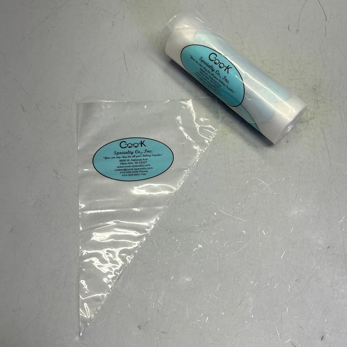 ZA@ COOK (100 COUNT ROLL) Pastry Bags 12" Clear 20706 7091011