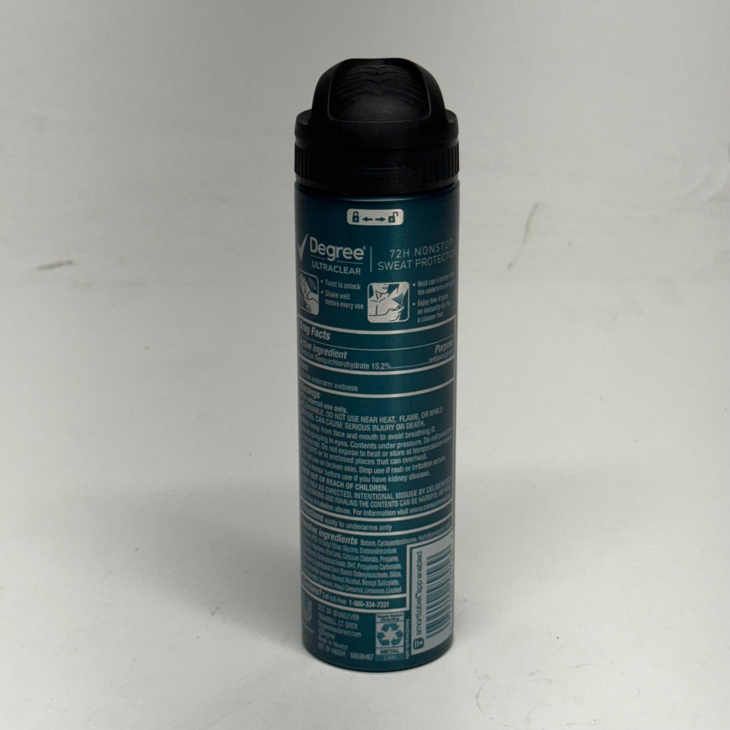DEGREE (3 PACK) Men Ultraclear Black+White 72h Dry Spray 3.8 oz. BB 10/27