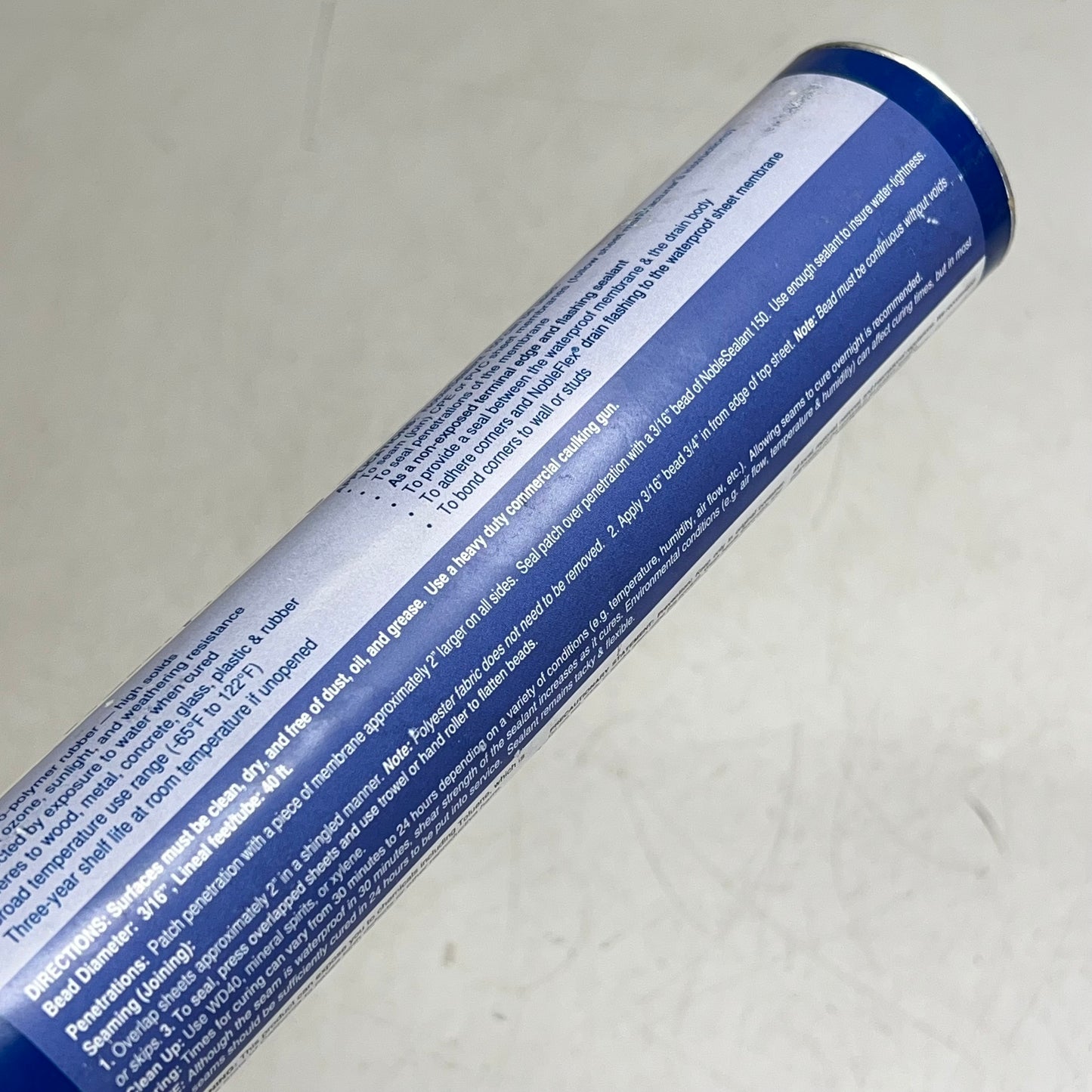 NOBLE COMPANY 150 Waterproofing Sealant & Seamer Light Blue 10.3 oz 75 Linear ft