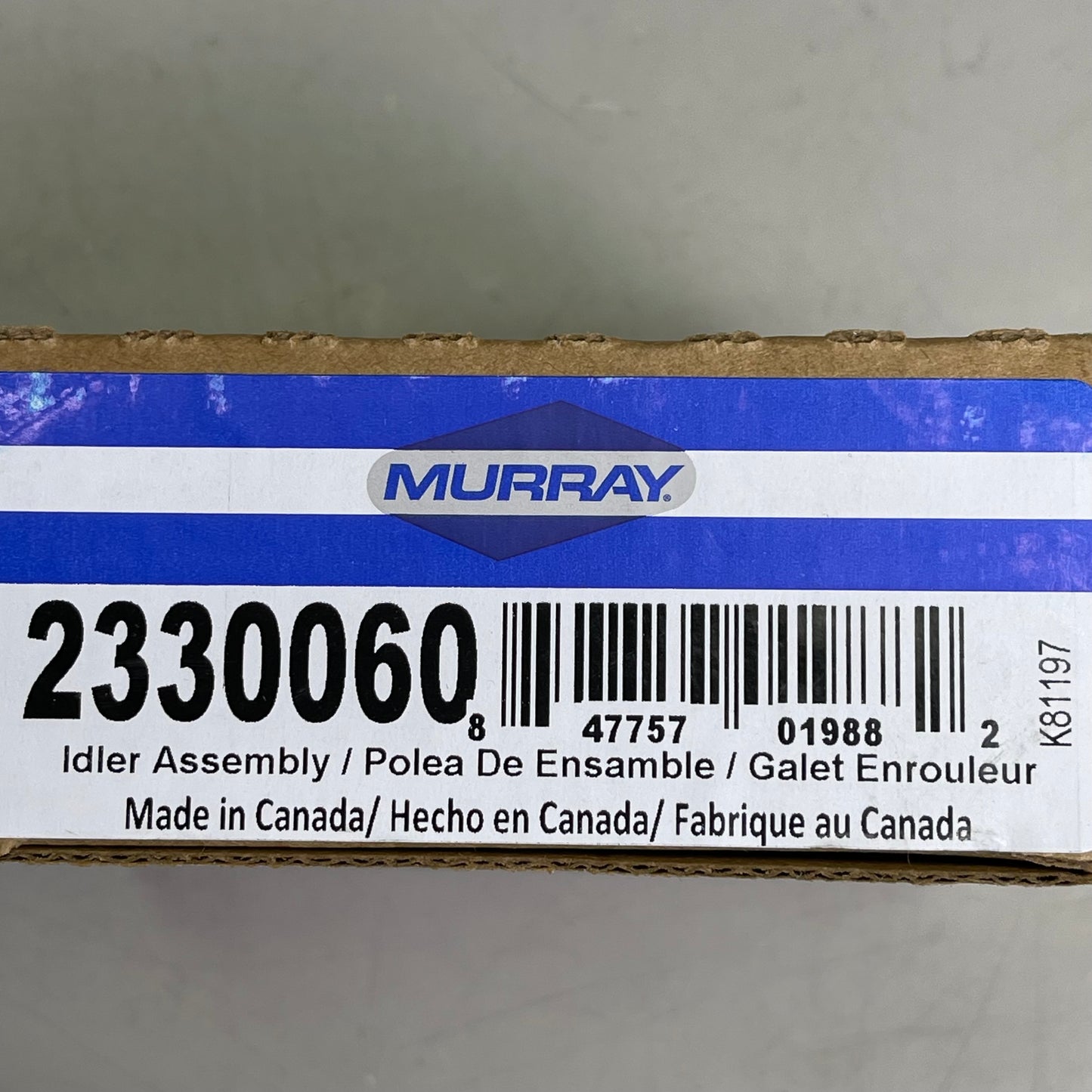 MURRAY Idler Tensioner Pulley Heavy-Duty Steel Black for Ford International 2330060
