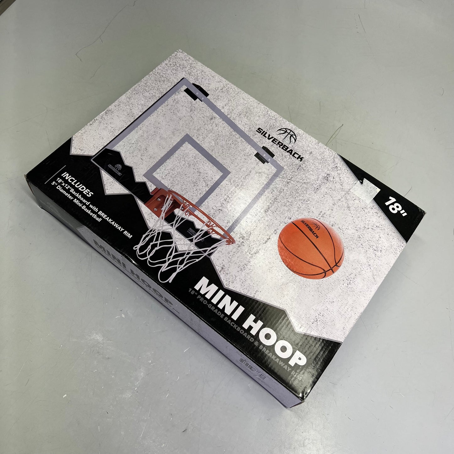 SILVERBACK 18" LED Mini Hoop Breakaway Rim Pro-Grade Backboard 18" G02280