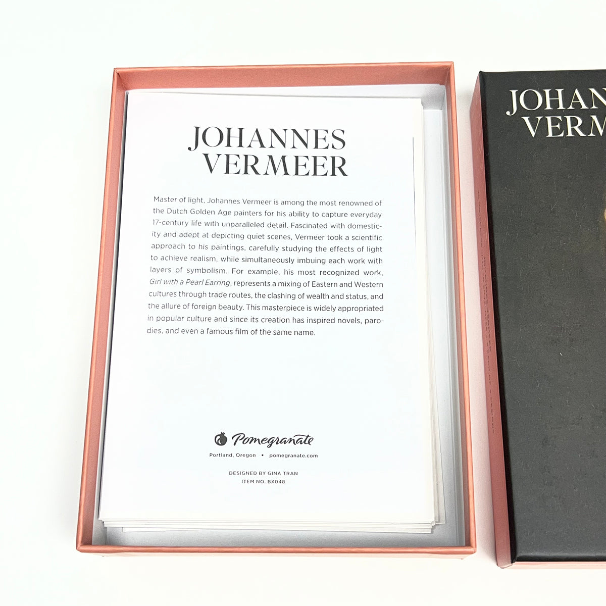 POMEGRANTE (20 PACK) Johannes Vermeer Notecards W/ Envelopes  4x6" BX048