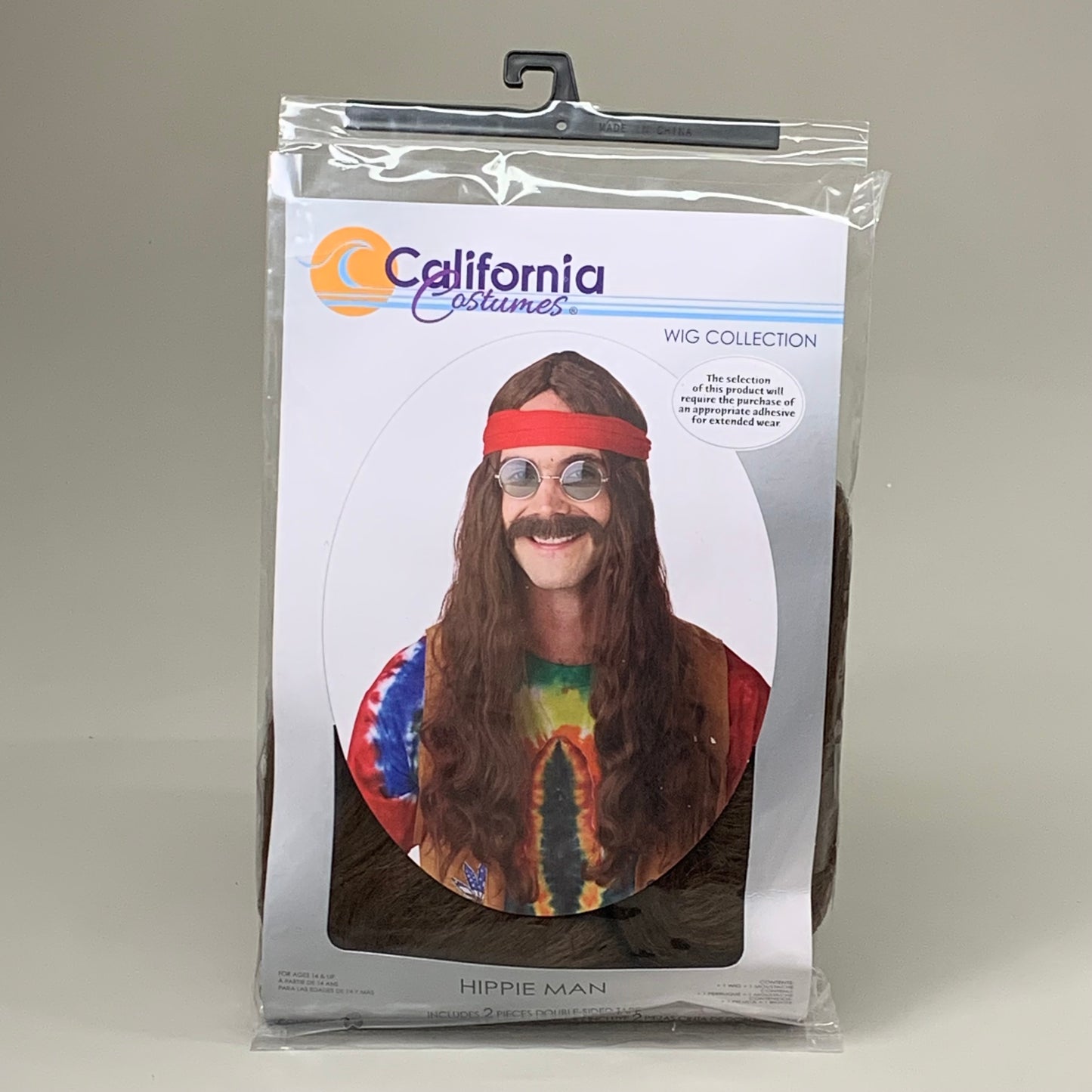 CALIFORNIA COSTUMES Men's Hippie Man Wig Brown Ages 14+ 70666