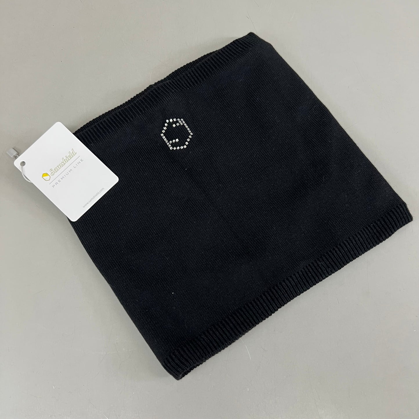 SAMSHIELD Equestrian Neck Warmer Women's Crystal Square One Size Fits All Black