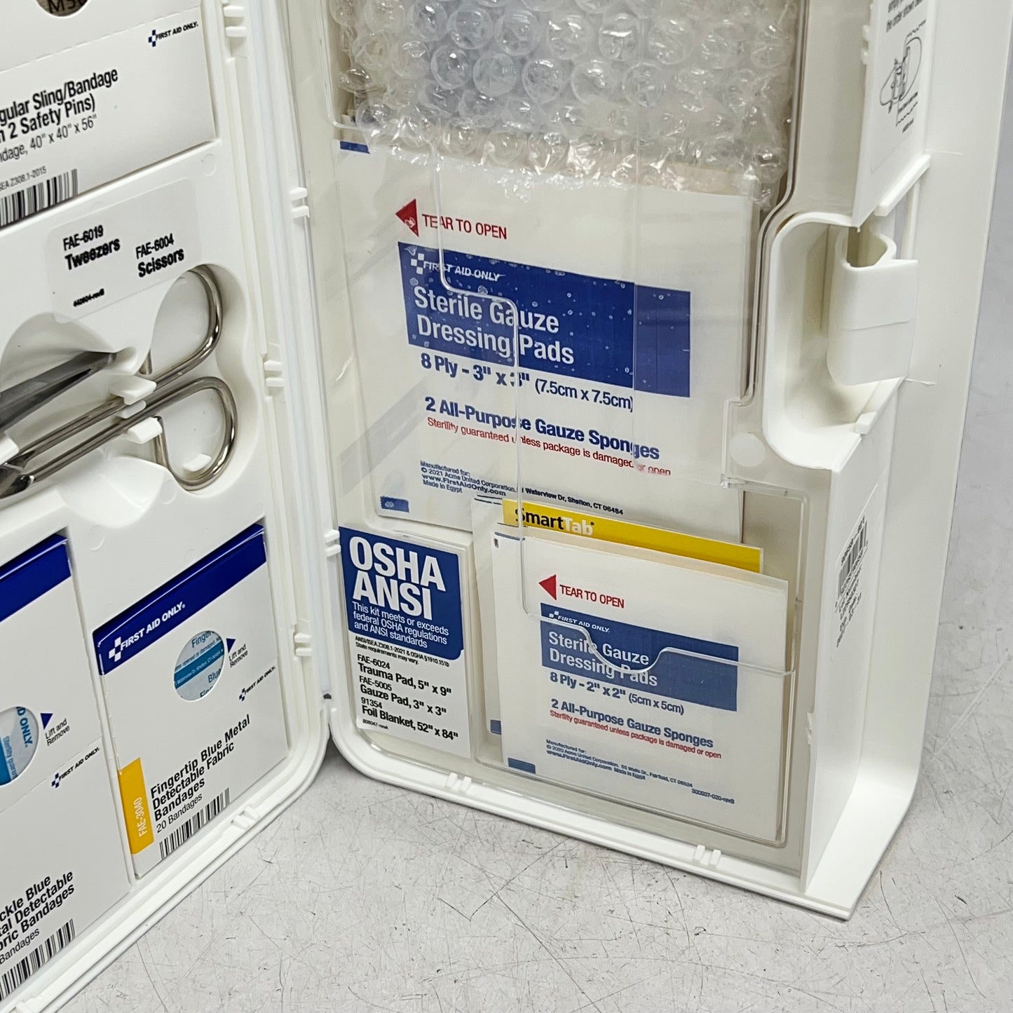 FC SAFETY First Aid Cabinet Smart Compliance Food & Meds 90659-021 BB 03/27