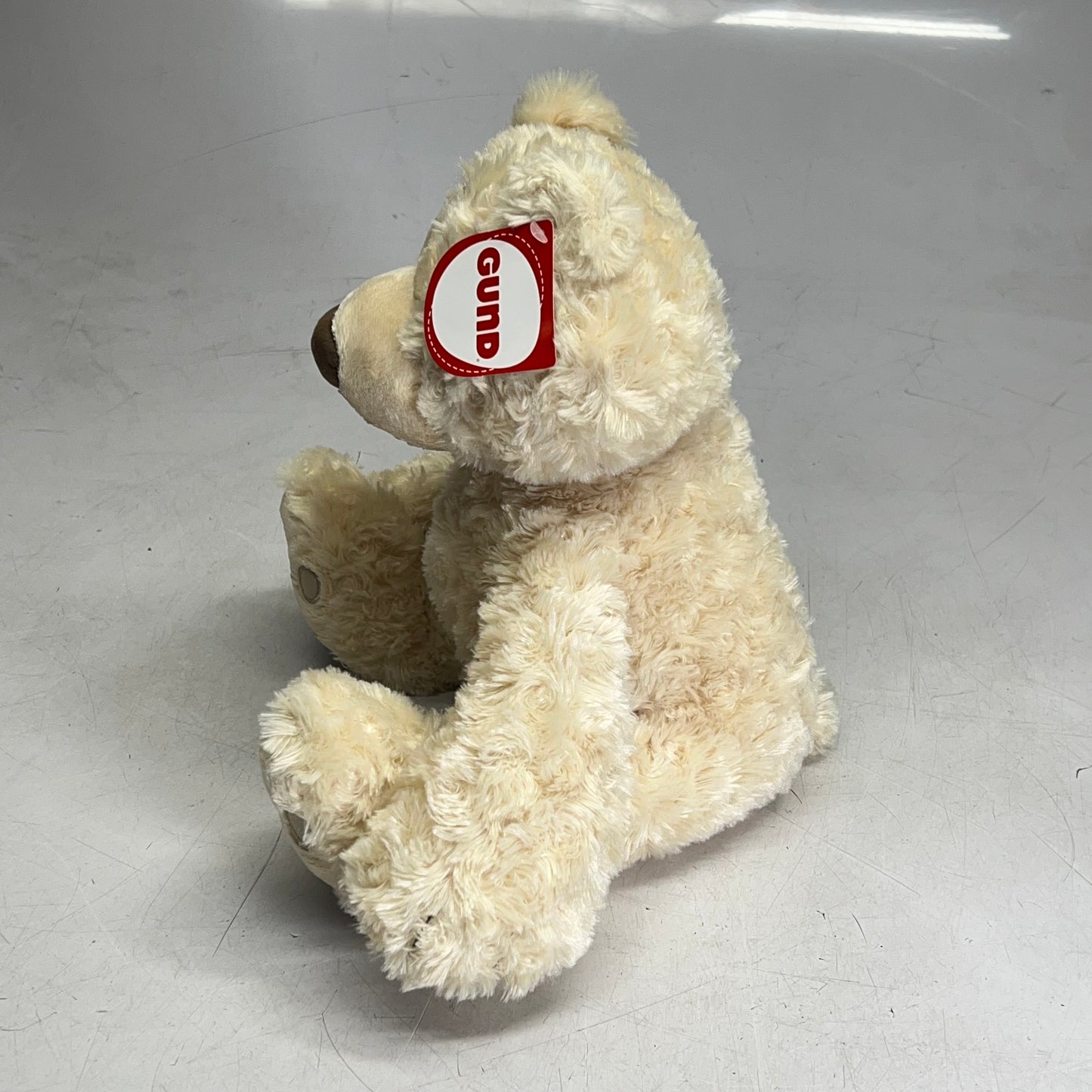 GUND Classic Philbin Bear Fluffy Textured Plush  18" XL Paws Beige 6047532