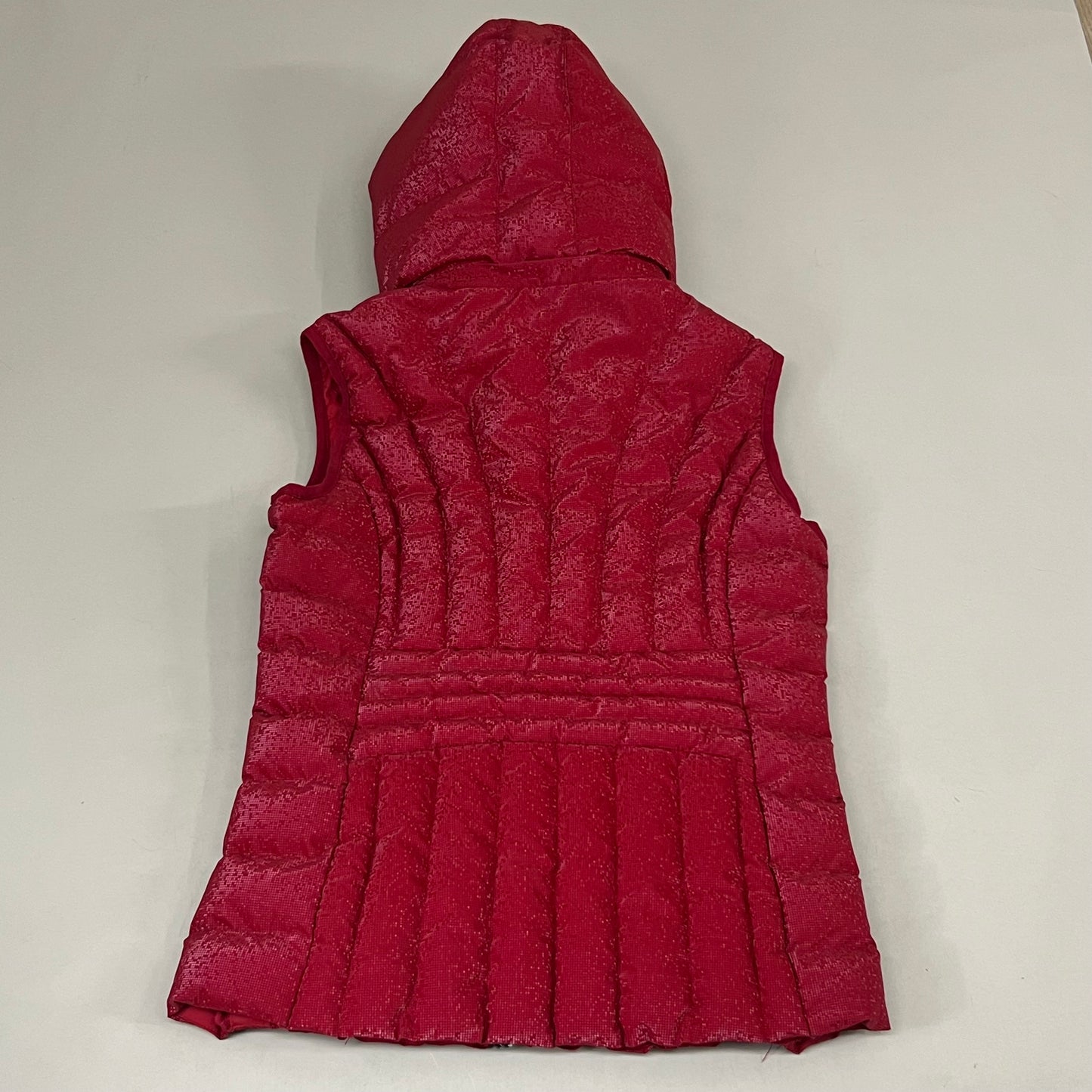 SAMSHIELD Chamonix Ice Equestrian Sleeveless Winter Jacket Women's Sz S Raspberry Red