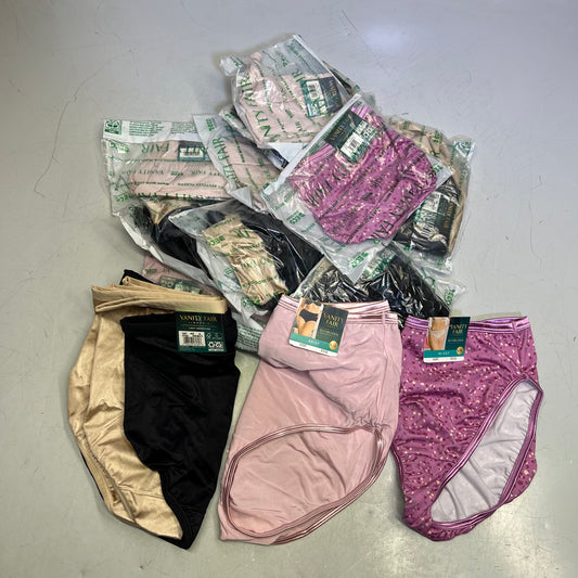 ZA@ VANITY FAIR Lot of Assorted Underwear Lace, Brief's & Shorts Women's Sz XL Multicolor