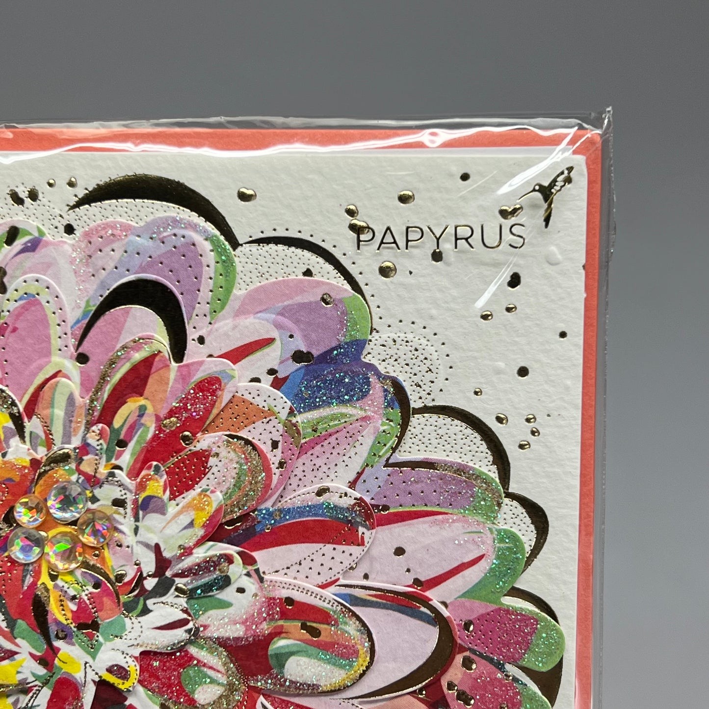 PAPYRUS (3 PACK) Bold Summer Flower 3D Design Birthday Cards  6.5" Multicolor