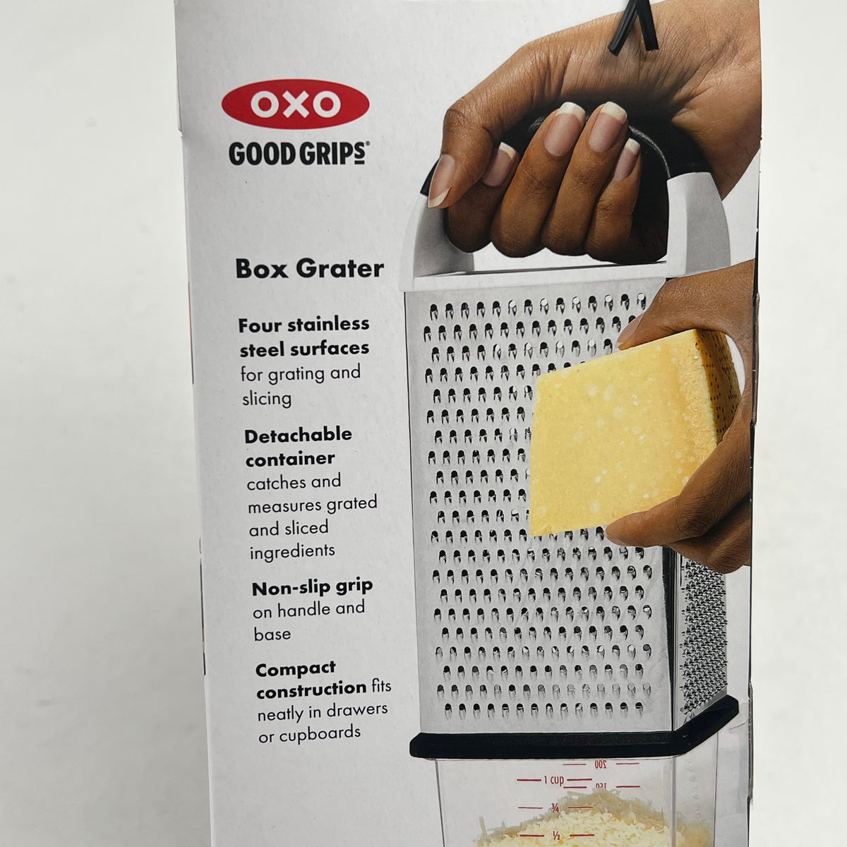 OXO Good Grips Box Grater Stainless Steel W/ Container 12"x12"x5" 1057961