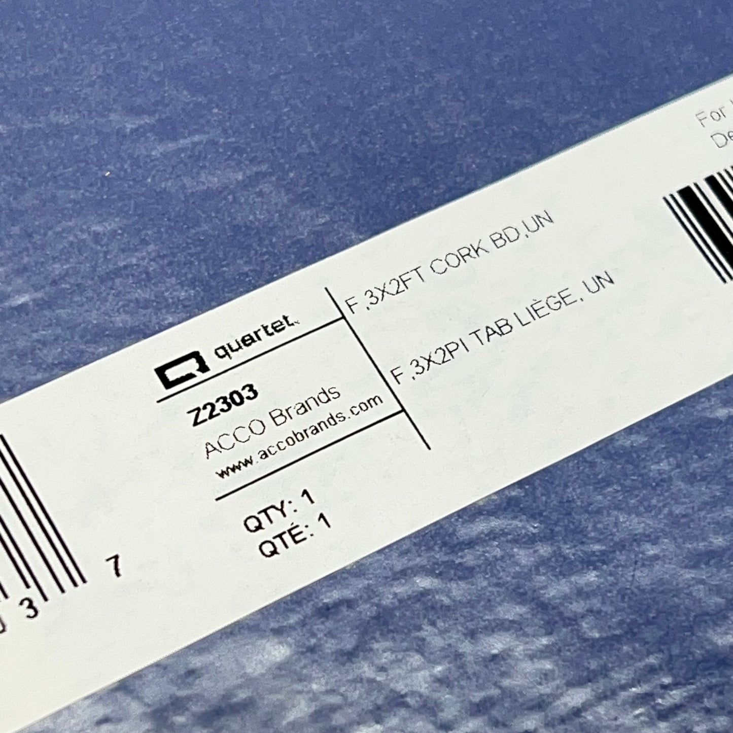 ZA@ QUARTET Framed Cork Bulletin Board 3'x2' Brown/Silver Z2303