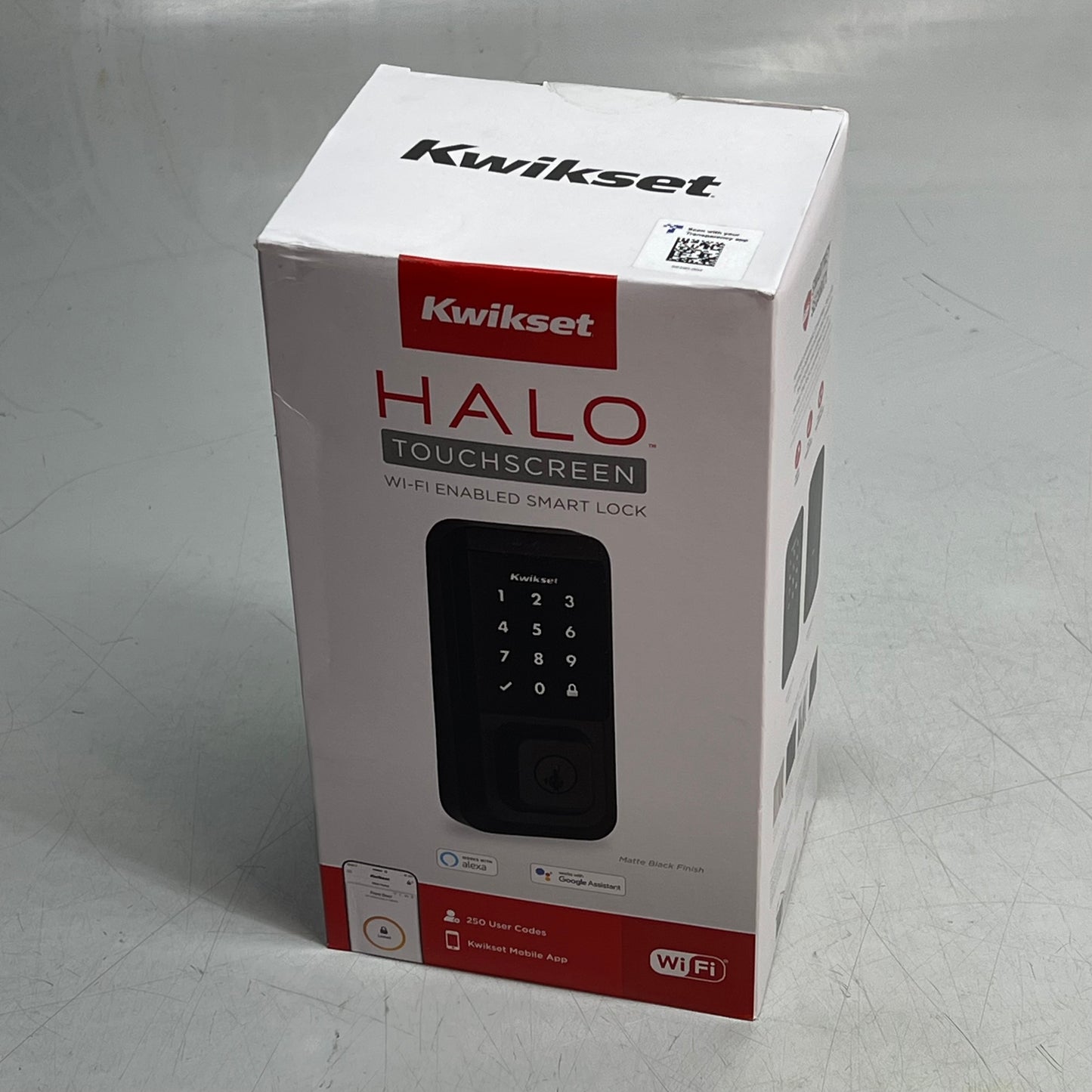 KWIKSET  Wi-Fi Keypad Touchscreen Smart Lock Single Cylinder Black 99390-004