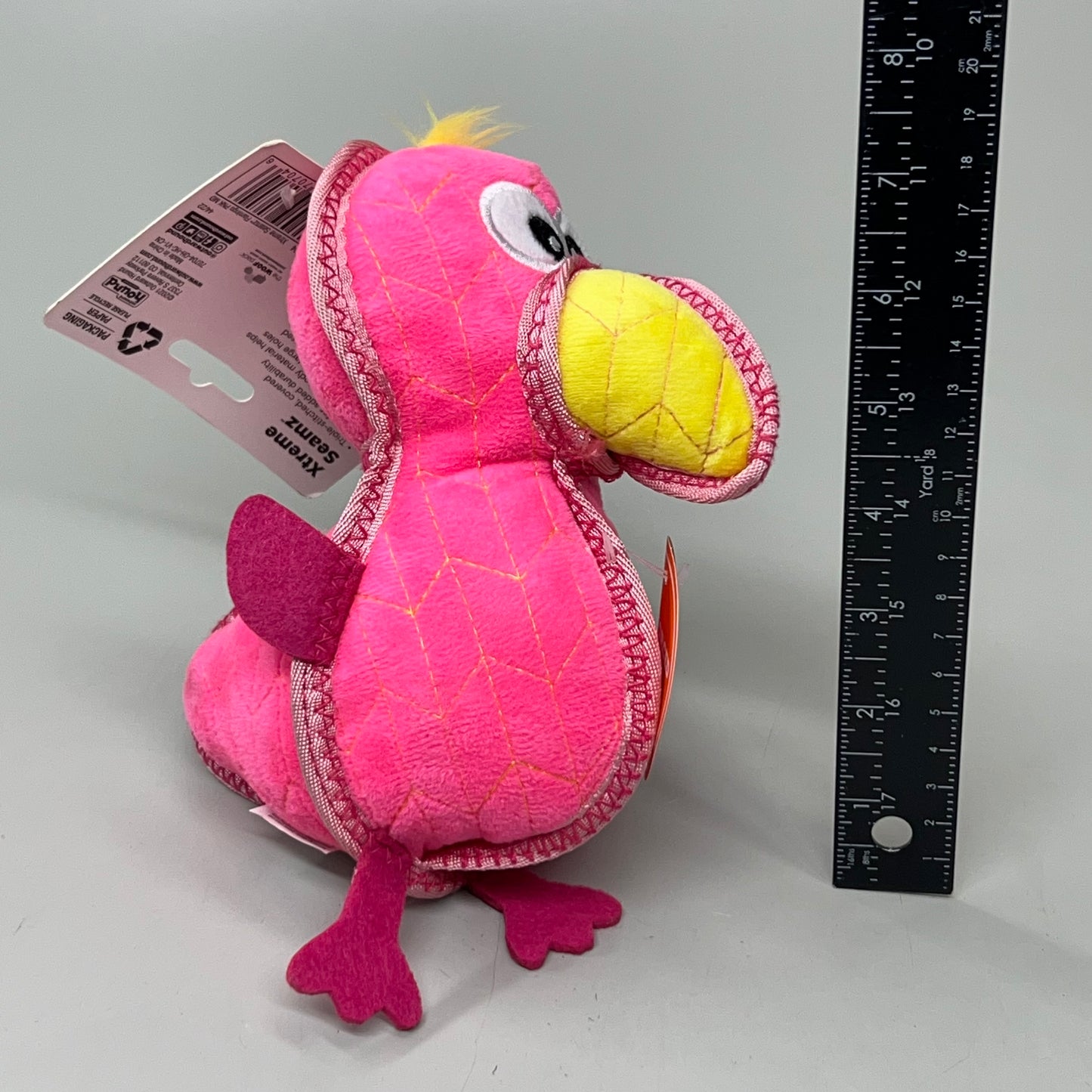 OUTWARD HOUND (2 PACK) Xtreme Seamz Flamingo Durable Dog Toy Pink Medium 70704