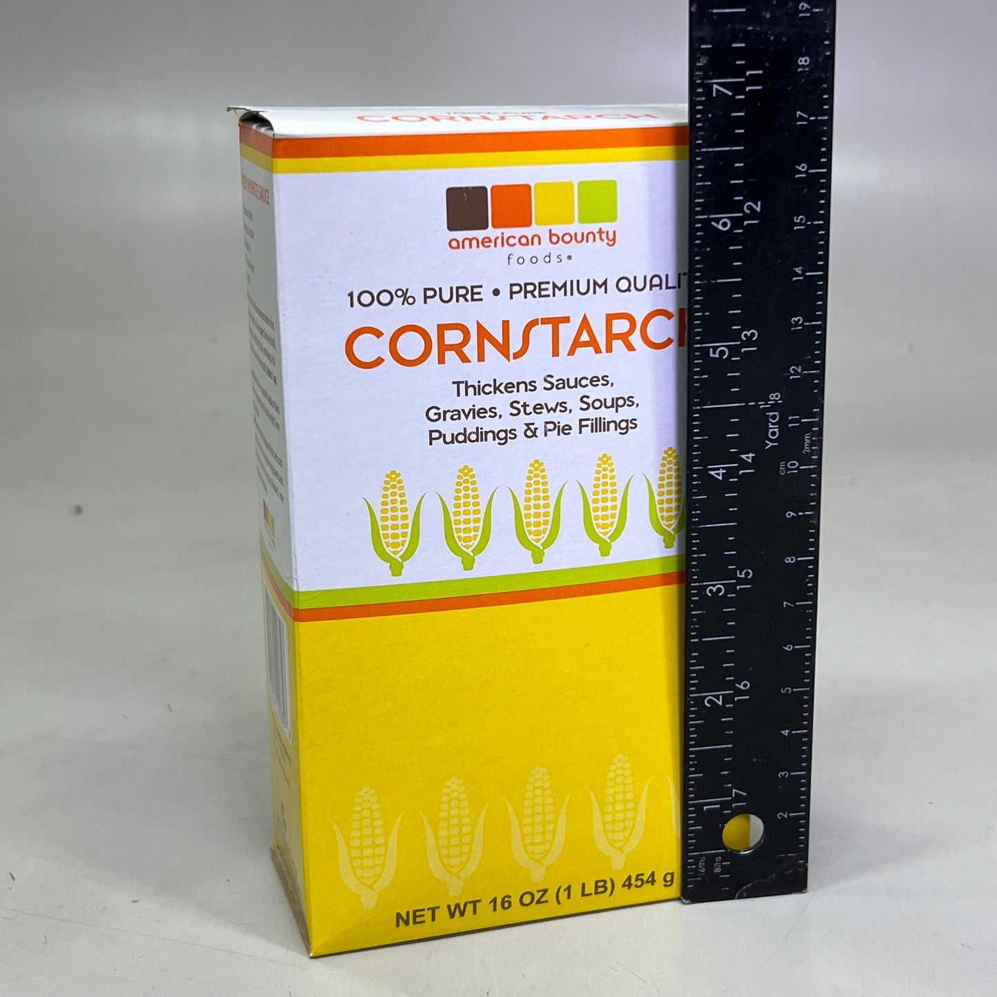 AMERICAN BOUNTY FOODS Cornstarch (24 PACK) Thickens Sauces 16 oz BB 11/27 (New)