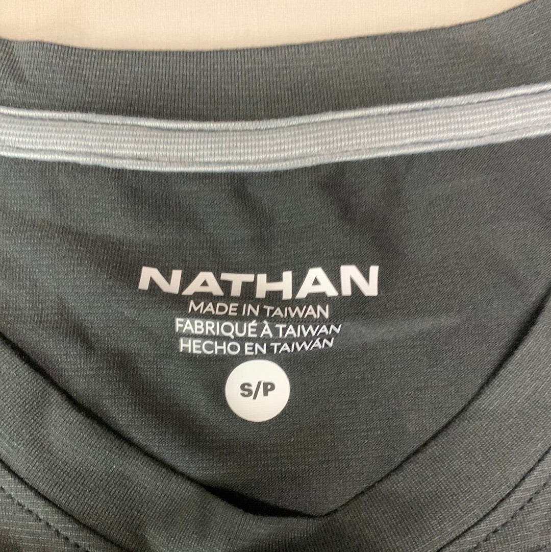 NATHAN Dash Short Sleeve Tee Shirt 2.0 Women's Sz S Black NS51280-00001-S (New)