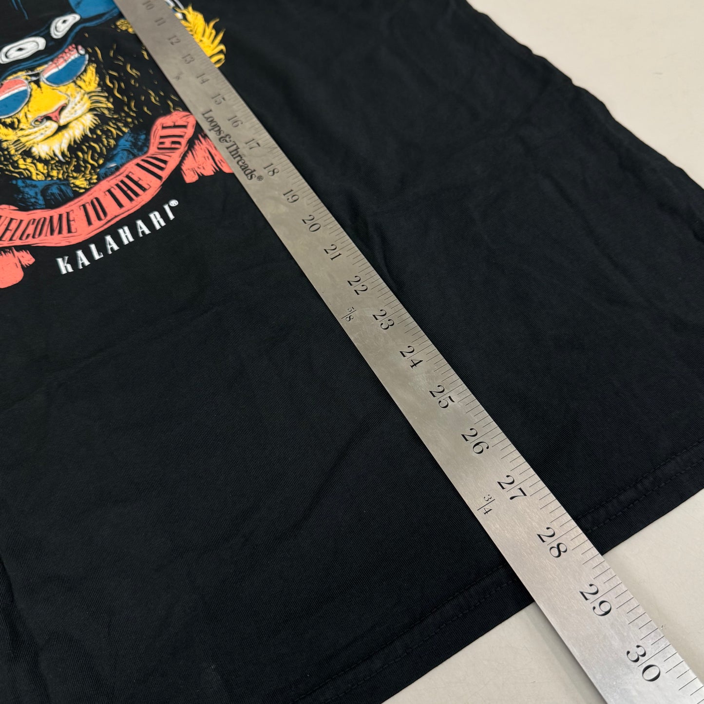 THE DUCK COMPANY Welcome To The Jungle Kalahari T-Shirt Adult Large Black,Blue,Yellow