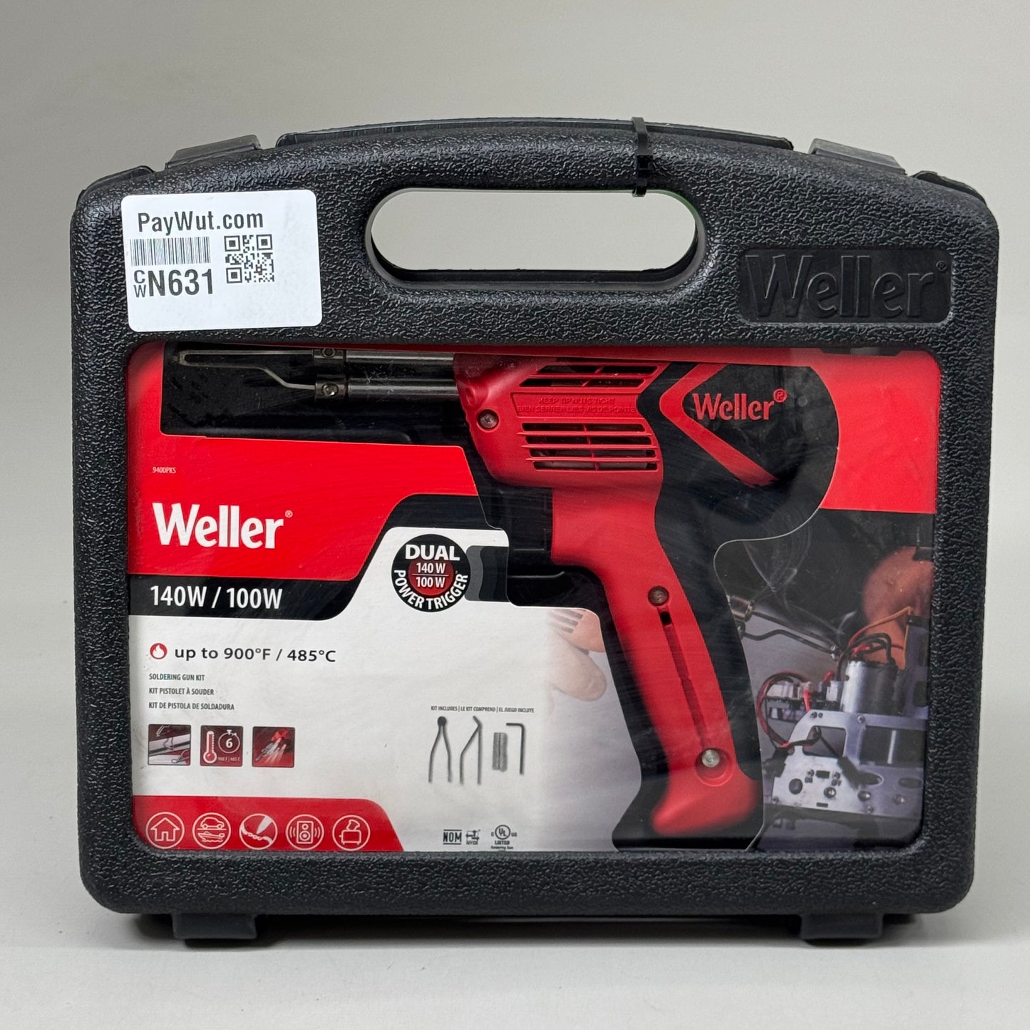 WELLER (NEW!) 140W/100W Soldering Gun Kit Dual Power Trigger