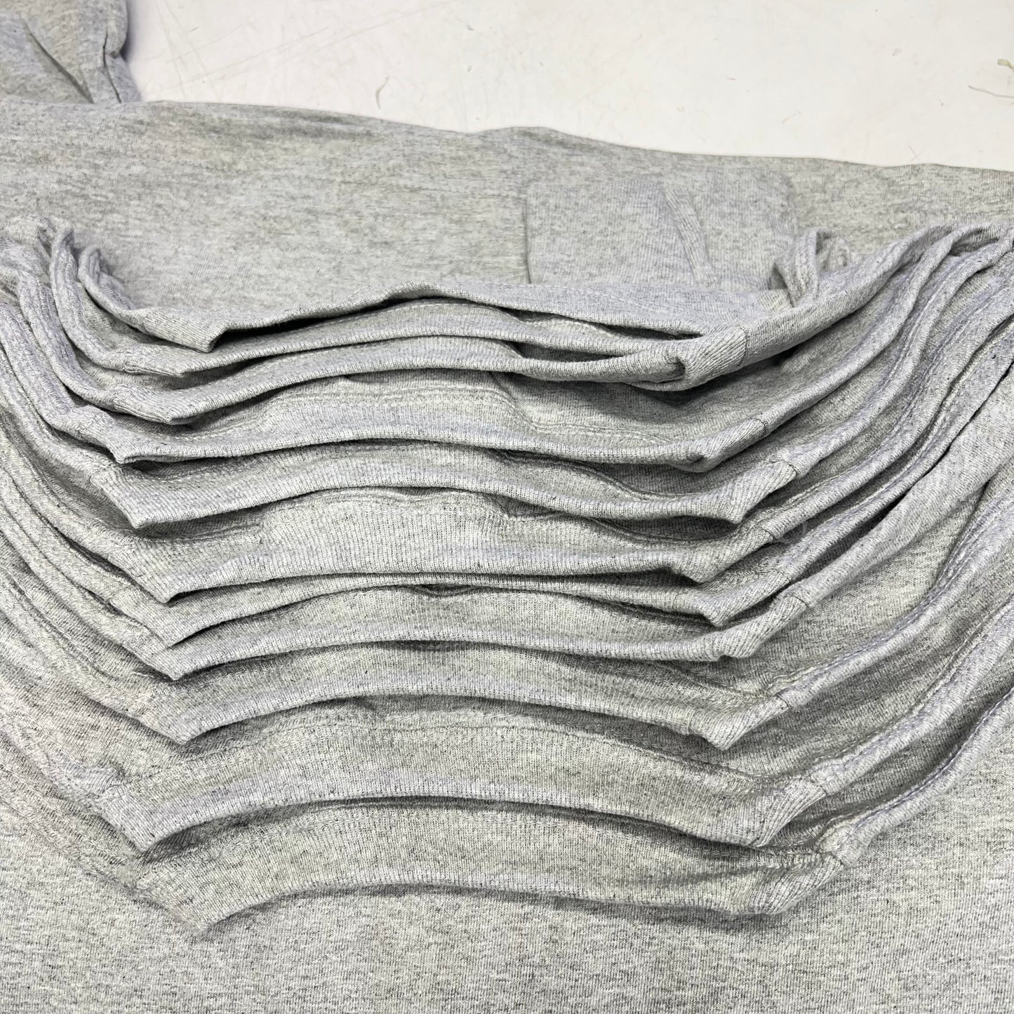 ZA@ AMERICAN APPAREL (12 PACK) Heavyweight Cotton Long Sleeve Tee Unisex Sz L Grey 1304