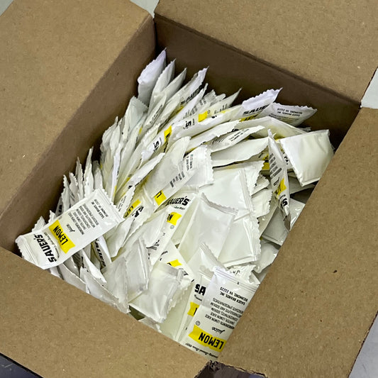 SAUER'S (200 PACK) Lemon Juice Pouches 0.14 oz BB 03/26