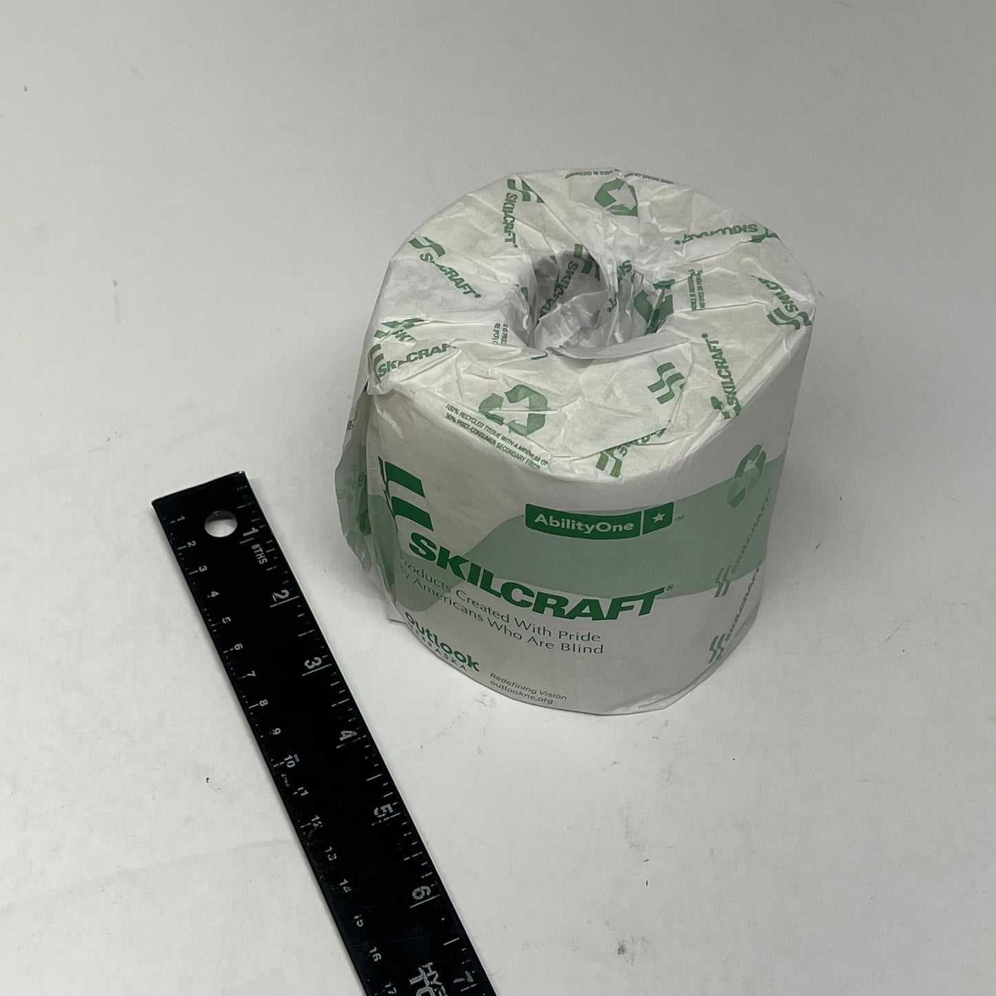 ZA@ SKILLCRAFT (96 ROLLS) Toilet Paper 2 Ply Individually Wrapped  550 Sheets Per Roll White