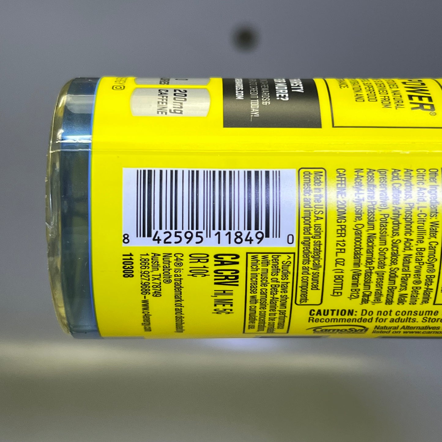 ZA@ C4 ENERGY (12 PACK) Non-Carbonated Zero Sugar Energy Drink, Icy Blue Razz 12 fl oz BB 09/26 E