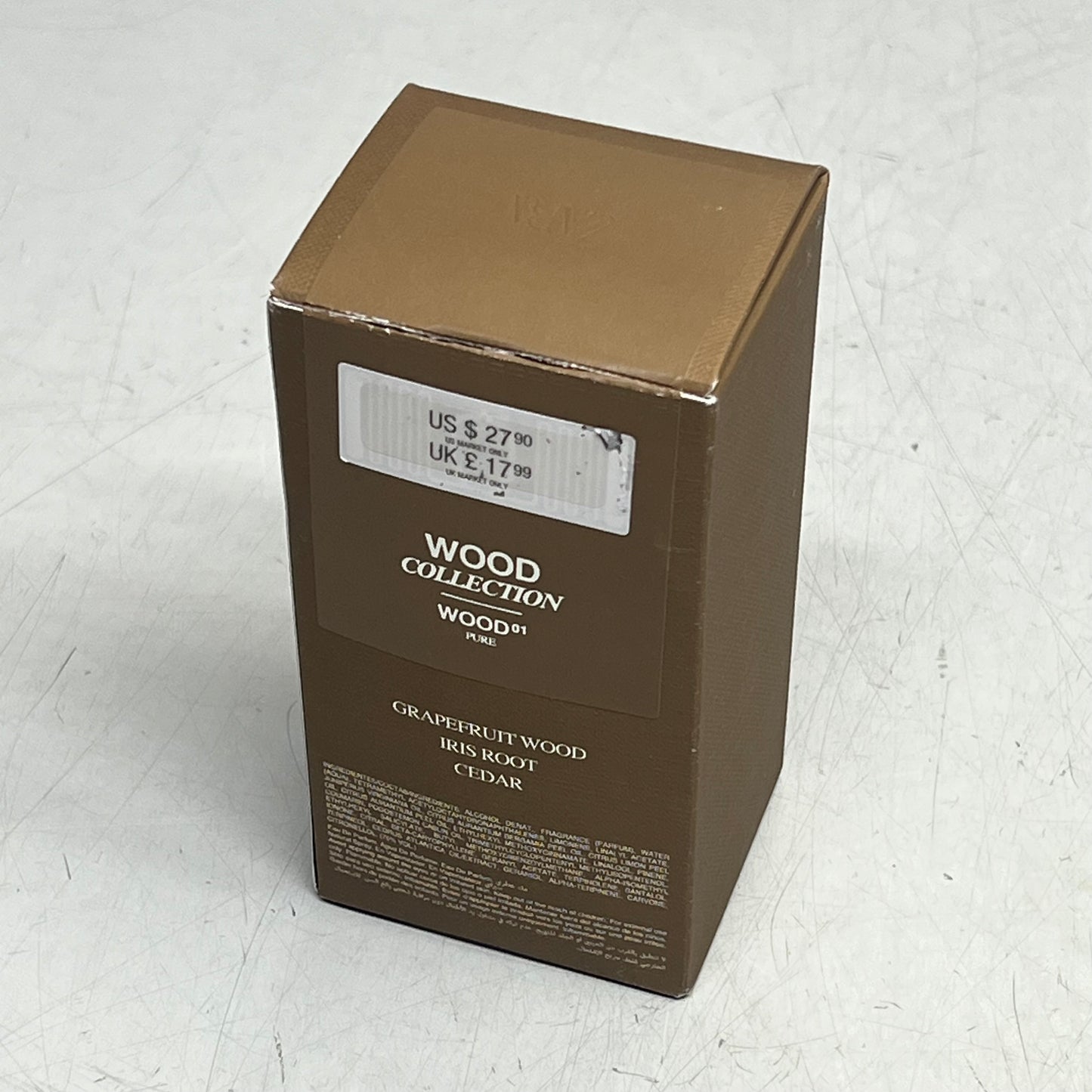 ZA@ ZARA Wood 01 Collection Pure Eau De Parfum Cedarwood, Grapefruit & Wood 3.38 fl oz
