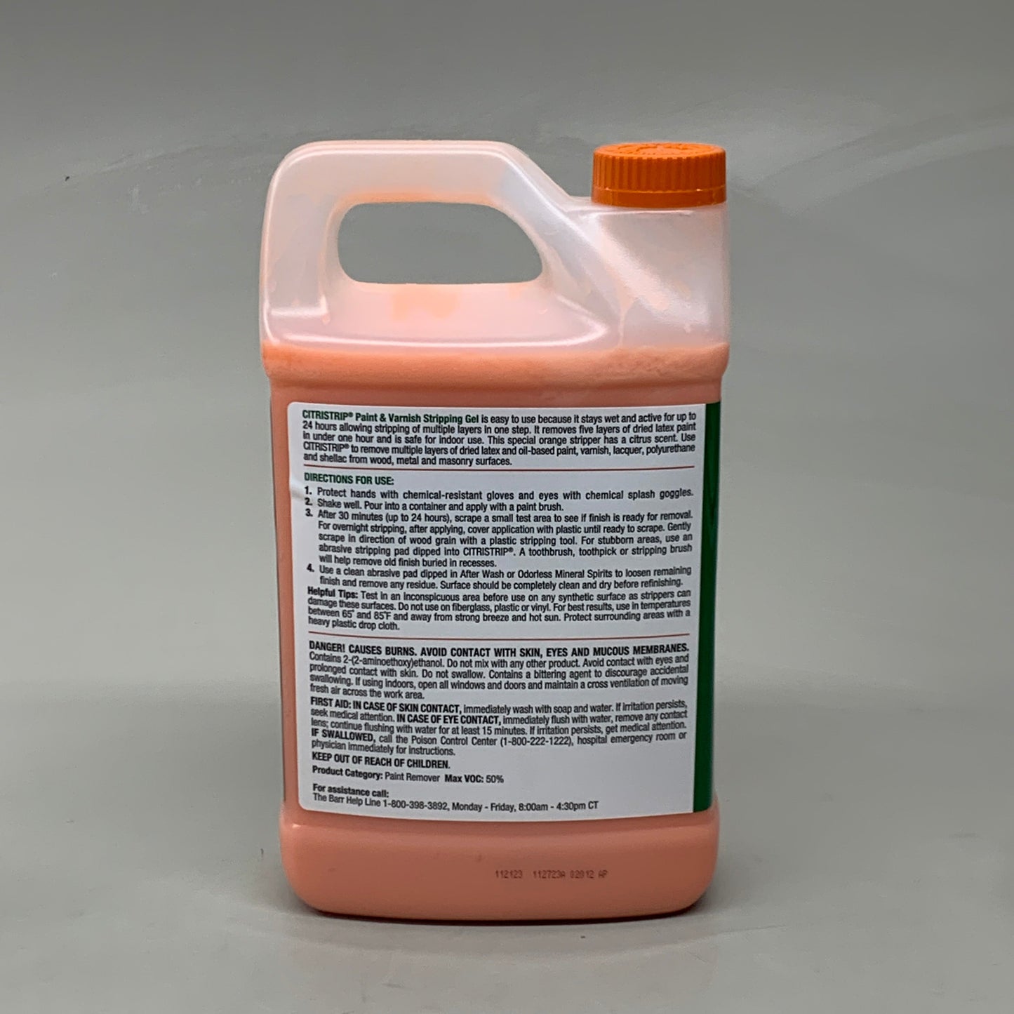 CITRISTRIP (2 PACK) Paint & Varnish Stripping Gel No Harsh Fumes 64 oz Bottle HCSG803