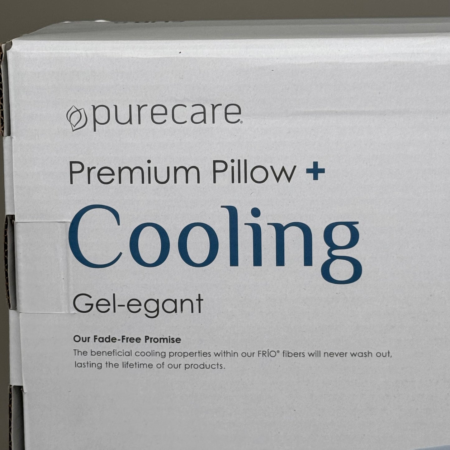 PURE CARE Cooling Gel-egant Sculpted Memory Foam Pillow Standard Size White