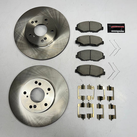 CALLAHAN Cast Iron Brake Parts Plain Front Kit For 2014-2015 Acura Ilx K010483