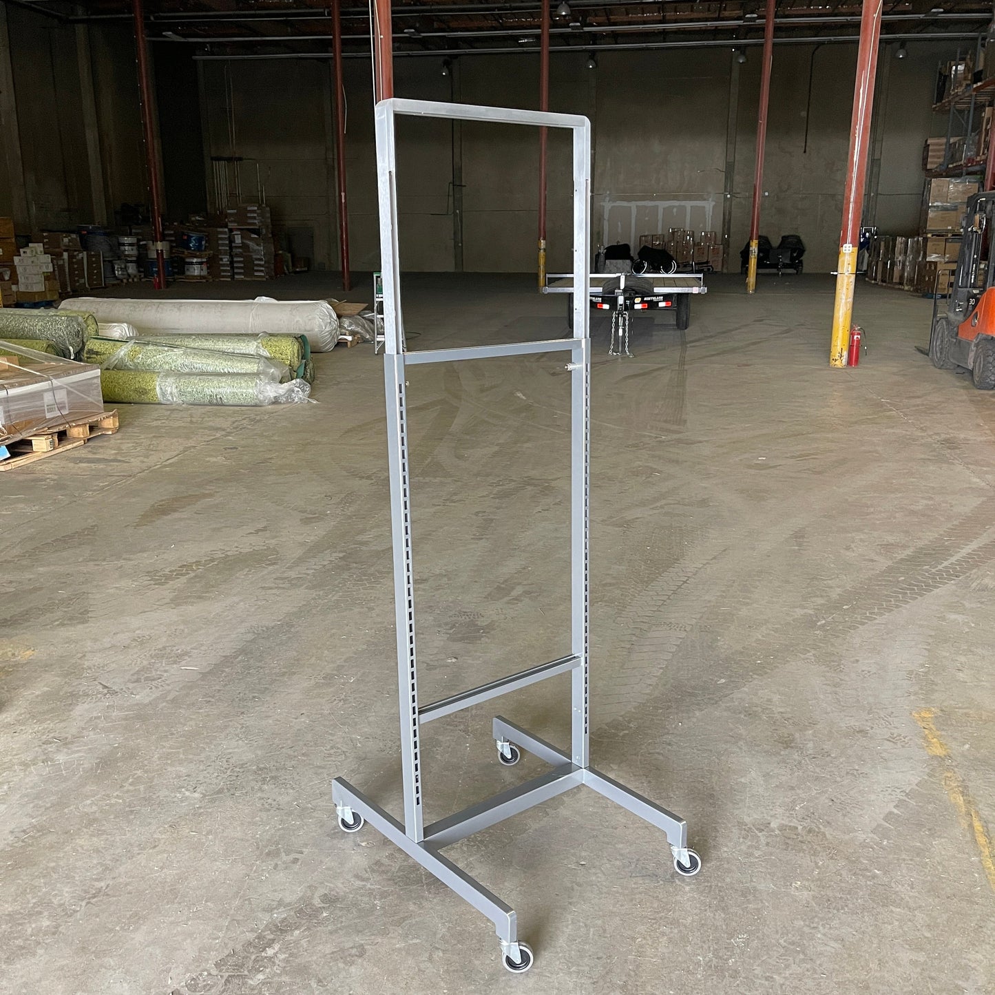 ARTITALIA GROUP Rolling Stainless Double Sided Store Display Stock Rack 24"W WF2569 (New)