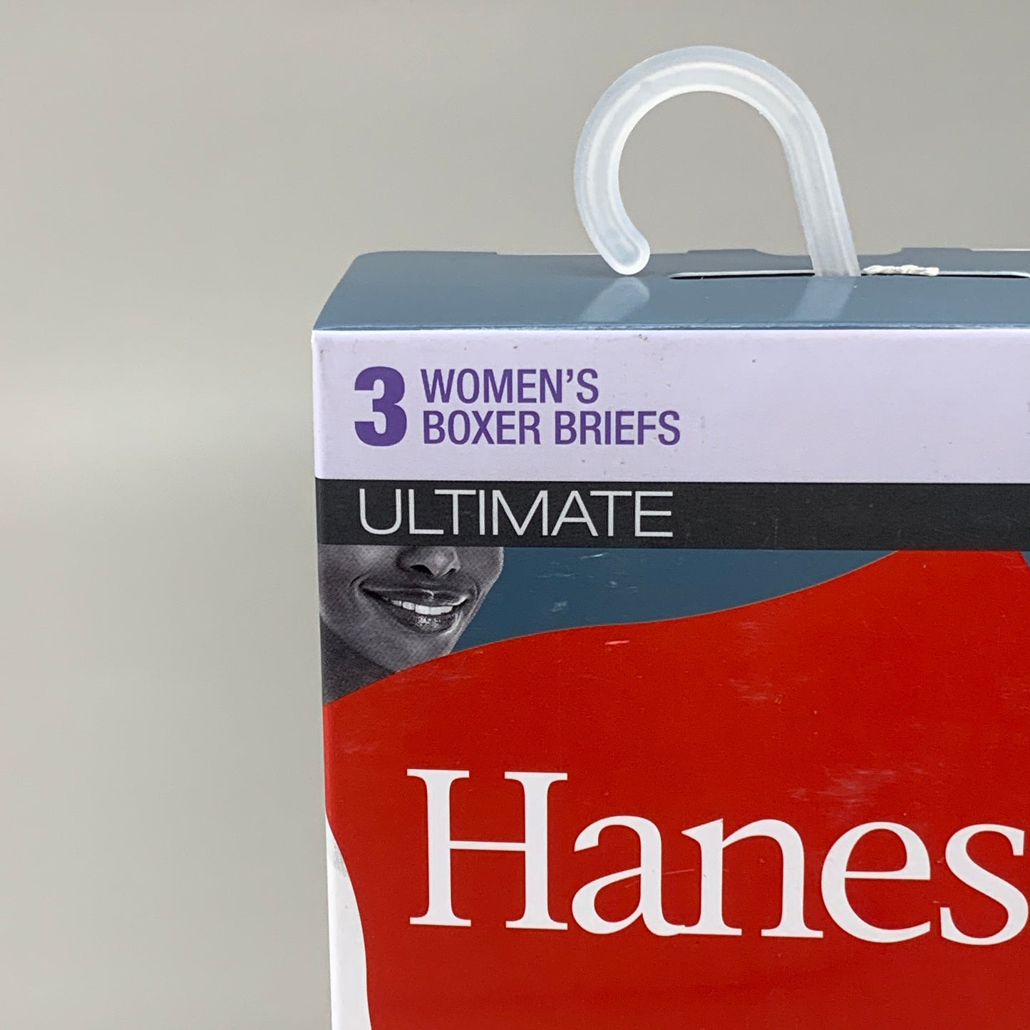 HANES 3 PACK!! Originals Women's Breathable Cotton Boxer Briefs Underwear Sz XXL Black/Heather/Stripe 45OUBB