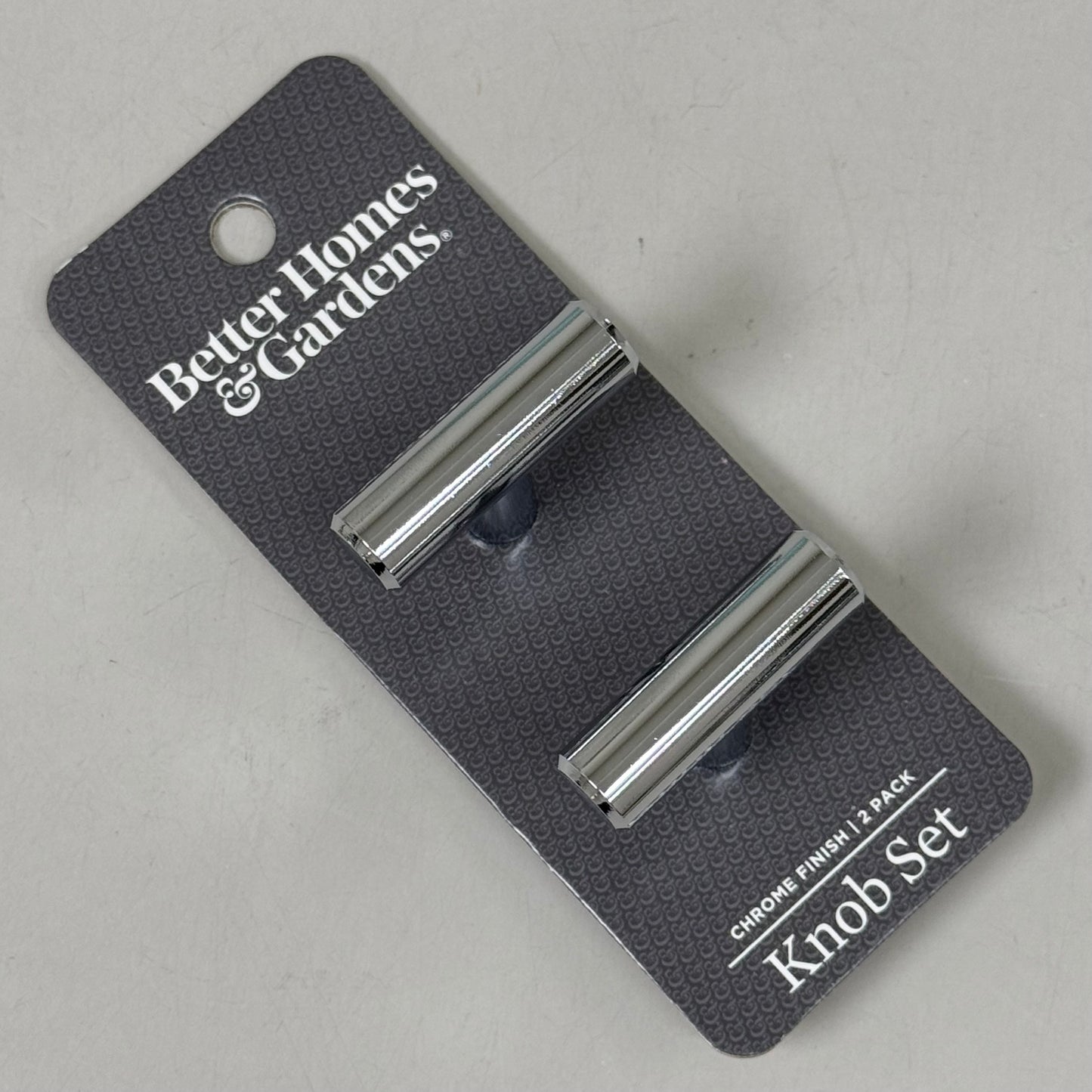 BETTER HOMES & GARDENS (4 PACK, 2 KNOBS EACH) Bar Knob 1-9/16" Polished Chrome