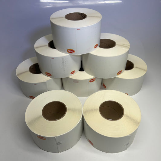 ZA@ TYSON CHICKEN (500 LABELS) Sticker Labels 8"x4" White 11086272