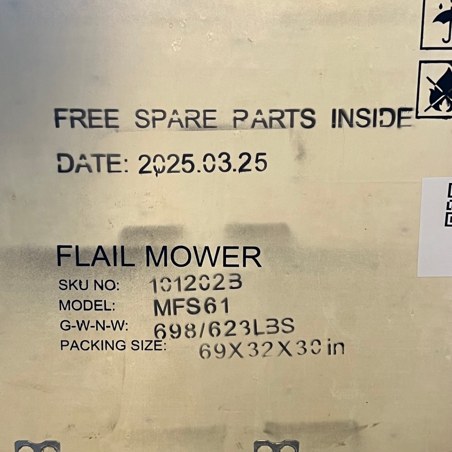 FARMY 3 Point 61" Flail Mower Flail Mower 2025, Orange MFS61