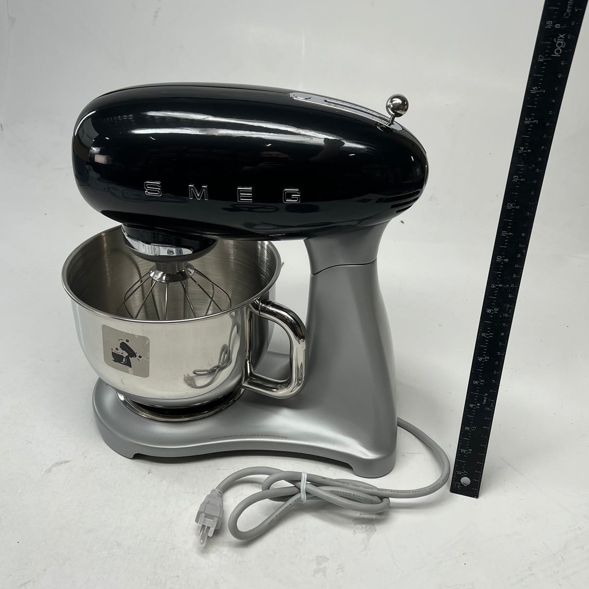 SMEG Kitchen Stand Mixer Full Color 50's Style 600w Black SMF03PBEU