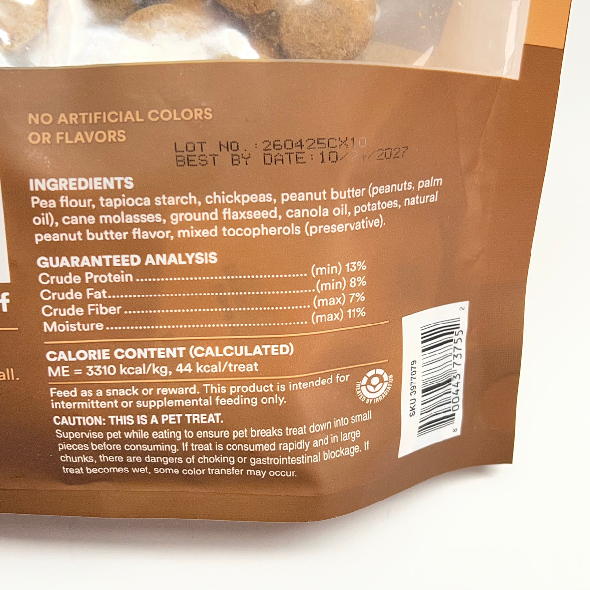ZA@ WHOLE HEARTED (3 PACK) Crunchy Clovers Clover-shaped Dog Treats Peanut Butter |Flavor BB 10/27