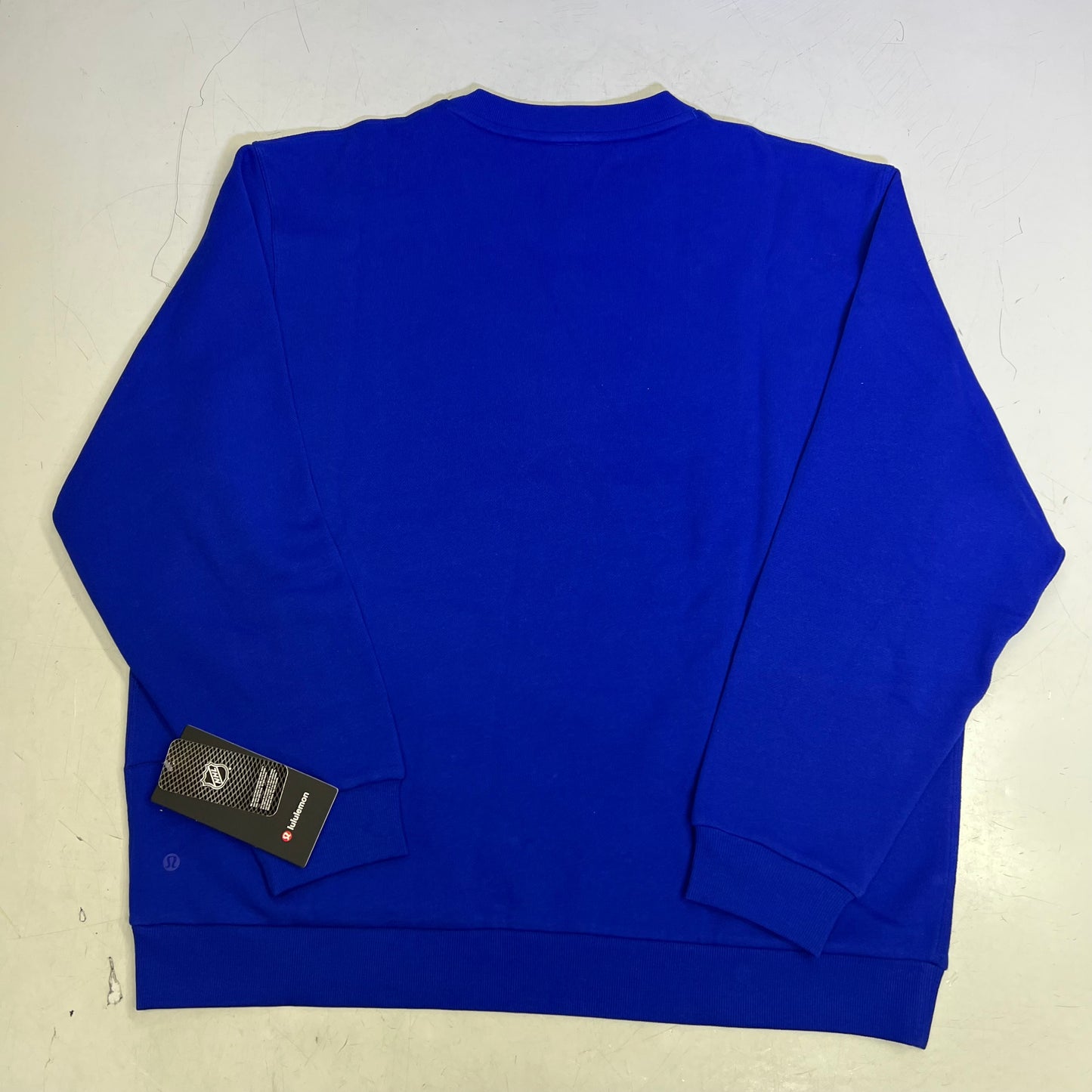 LULULEMON St. Louis Blues Steady State College Crewneck Men's Sz 2XL Cobalt Blue