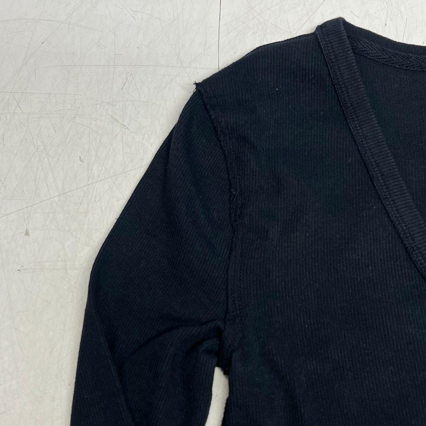 FREE PEOPLE  We the Free Neria Long Sleeve Top Women's Sz XS Black 097008