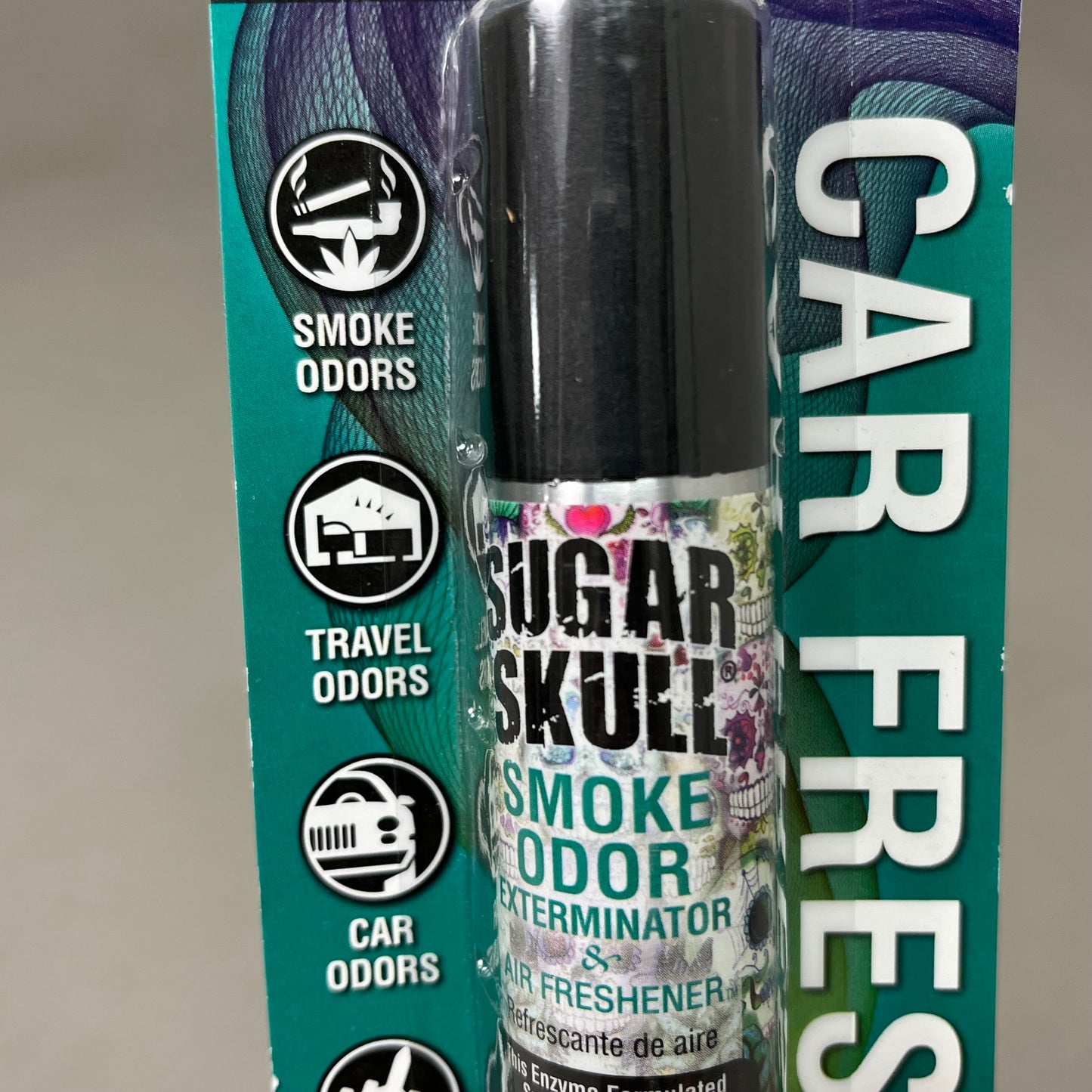 SMOKE ODOR (3 PACK) Exterminator Spray Air/Car Freshener Sugar Skull Scent 1 oz