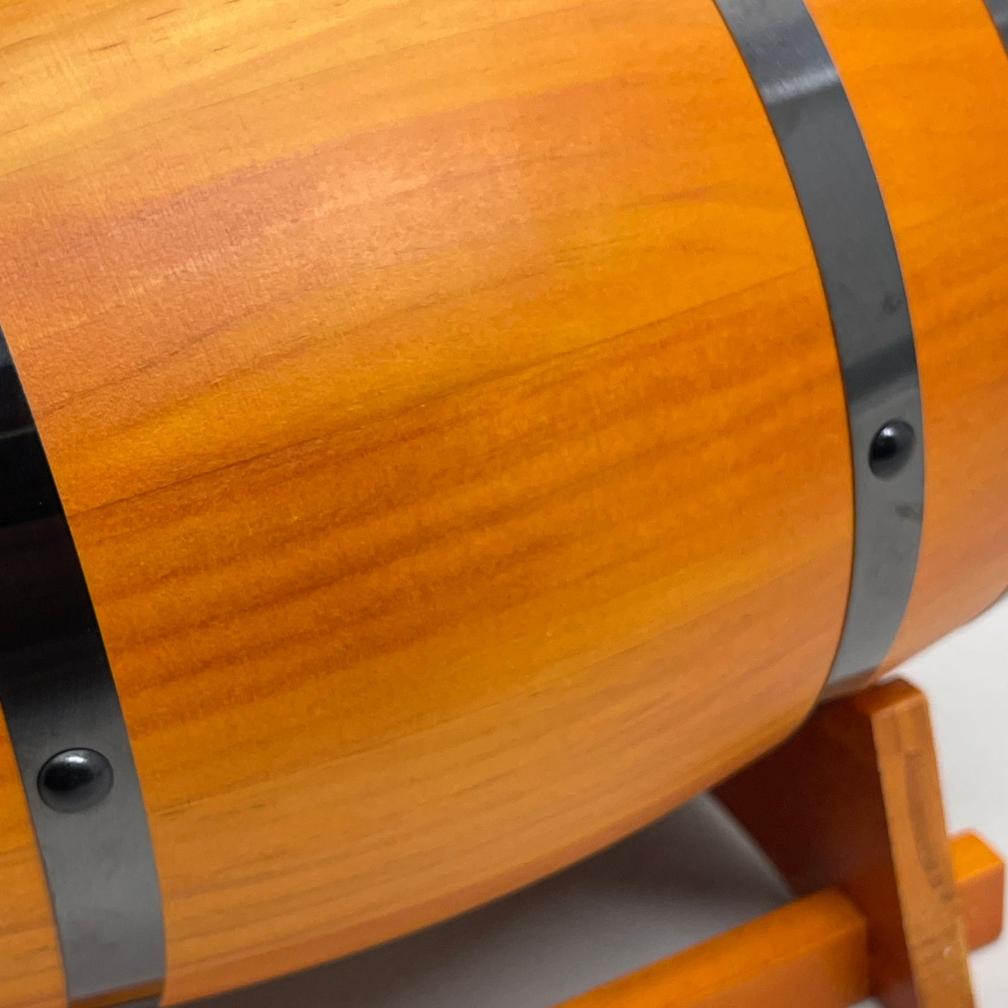 FIUDEX Solid Wood Wine Barrel Decorative Beer Keg Light Brown