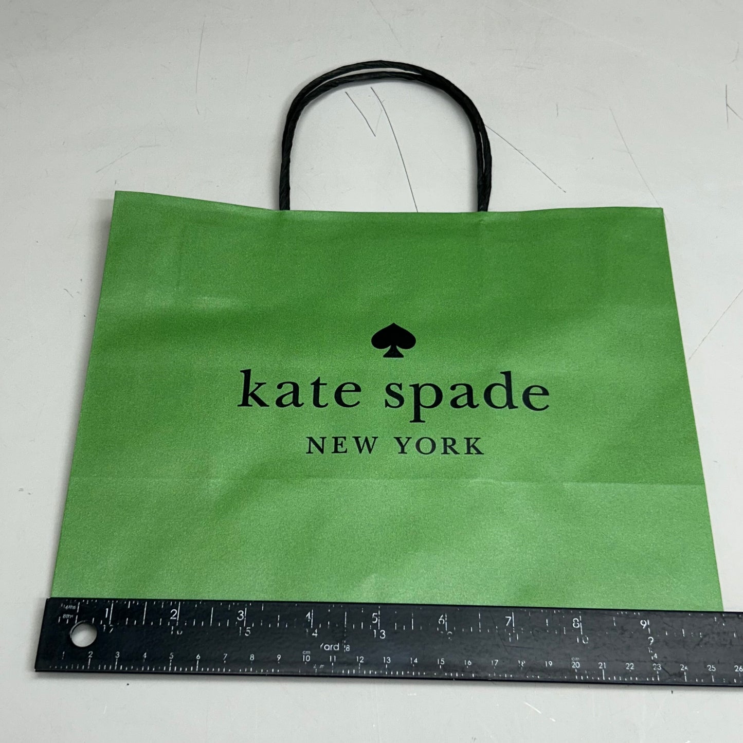 KATE SPADE (10 Pack) Holiday Shopping Paper Gift Bag Set 8"x10"x4.5" Green